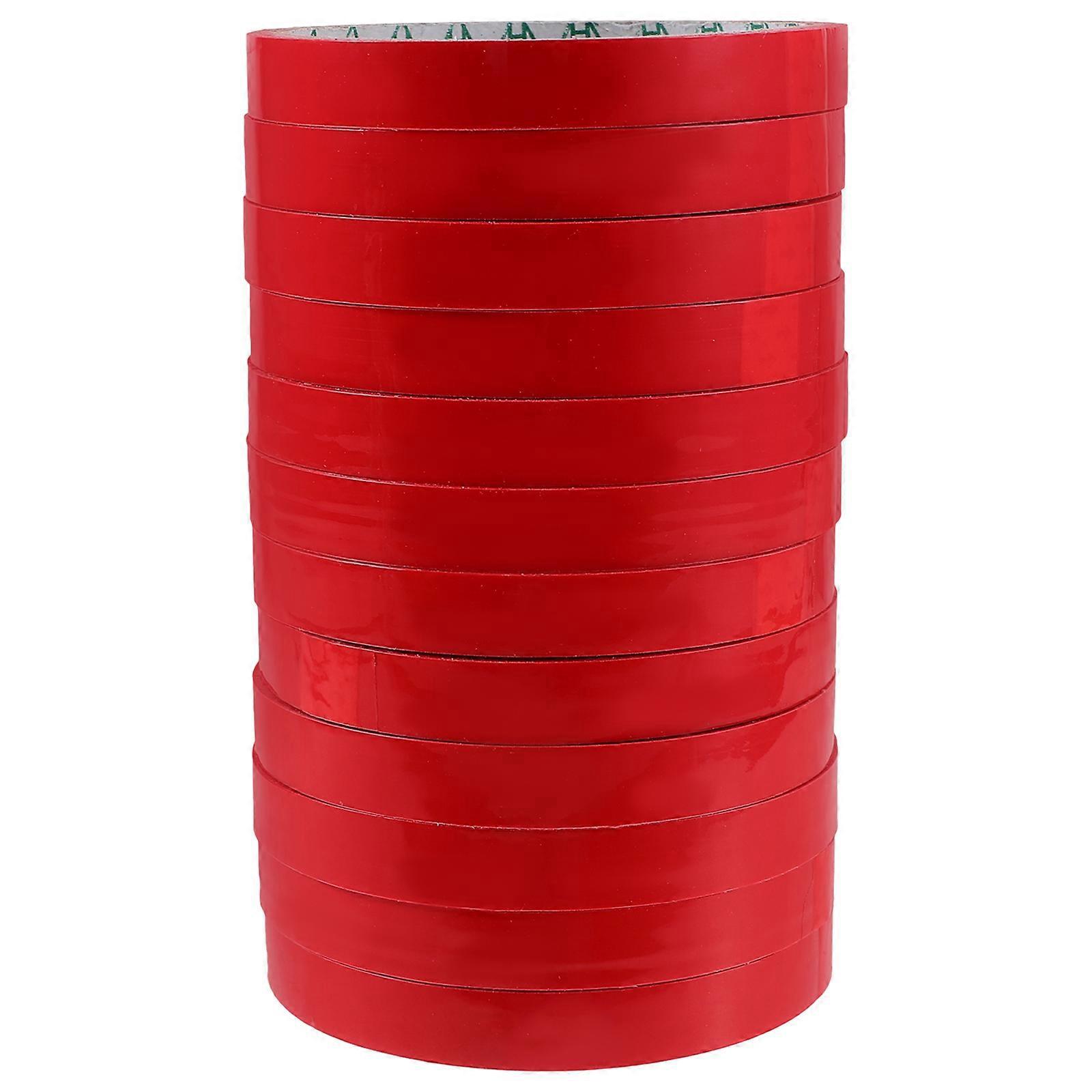 12 Stück Beutelverschlussband, Bindeband Für Supermarkt-bindemaschinen, Beutelverschließer, Verpackungsband-3000.00x1.20x0.10cm-red