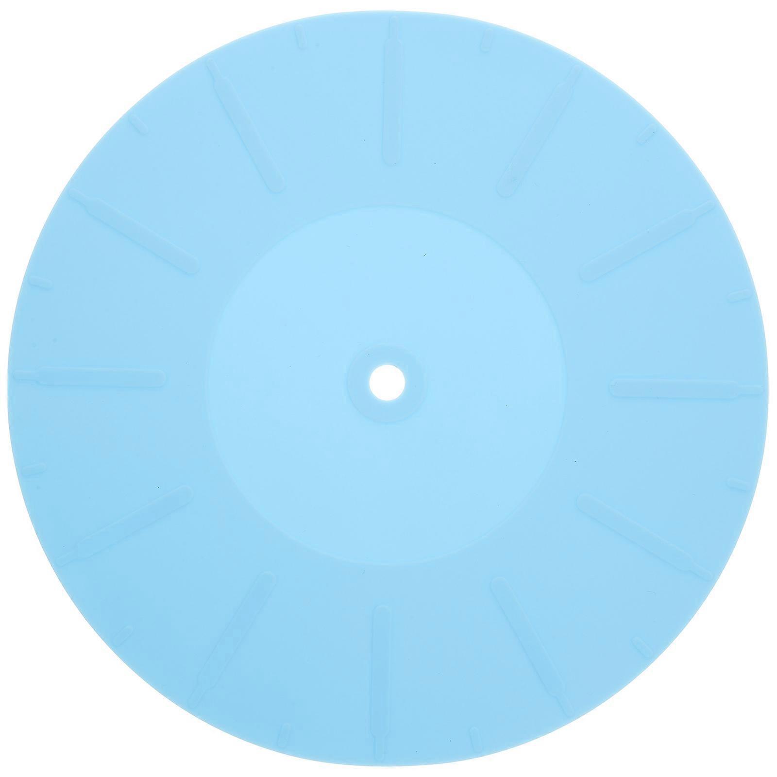 Vinyl-schallplattenmatte, Plattenspielermatte, Antistatische Silikonmatte Für Schallplattenspieler-17x17x0.2cm-blue