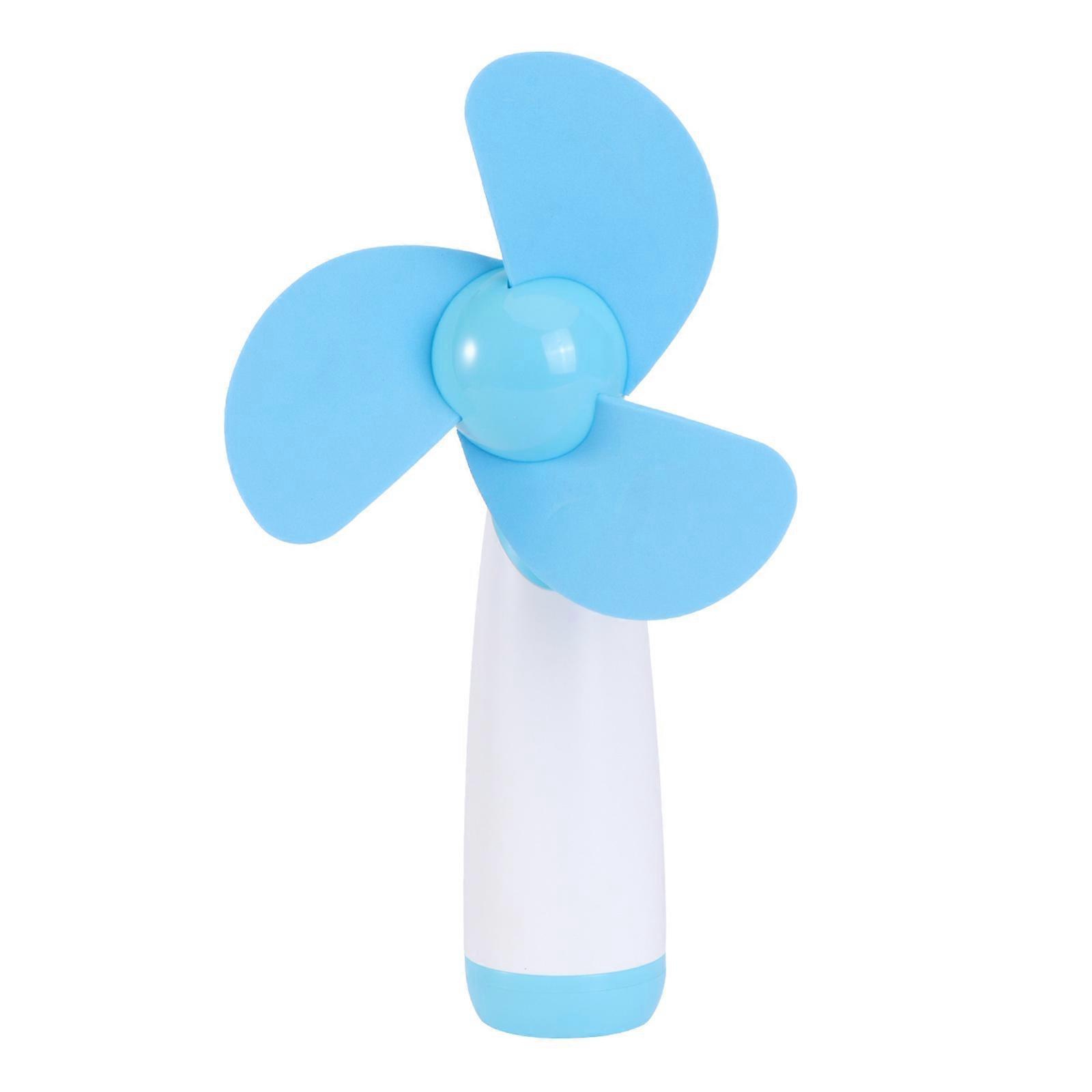 Ygh365b Batteriebetriebener Mini-handventilator Mit Rotorblättern (blau)