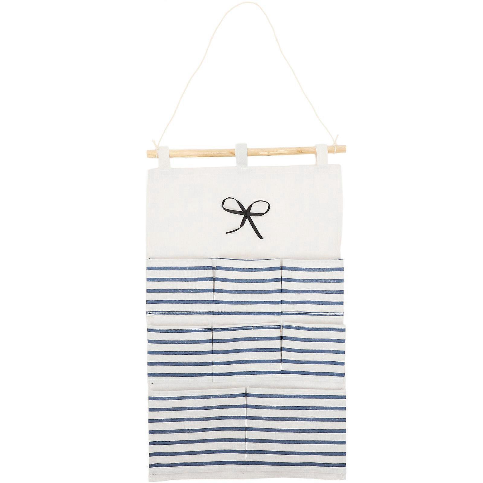 Hängende Haushaltstaschen, Wandaufbewahrung, 8-teilige Taschen, Hängebeutel-47x33cm-blue
