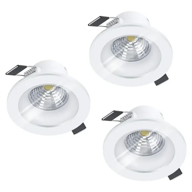 EGLO SALABATE EINGEBAUT. SET Ø88 3X450LM 4000K DÄMPFER. IP44 WEISS