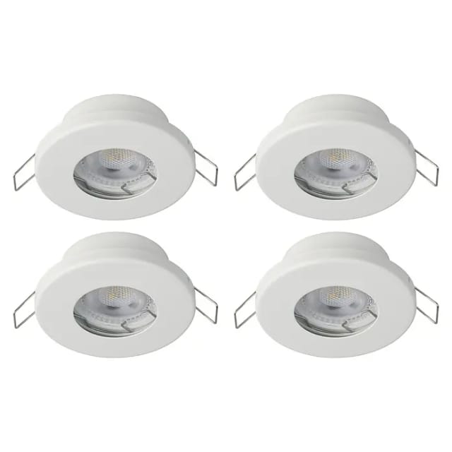 EGLO MAZUBY 1 EINGEBAUT. SET Ø85 4X500LM 3000K DÄMPFER. IP44 WEISS