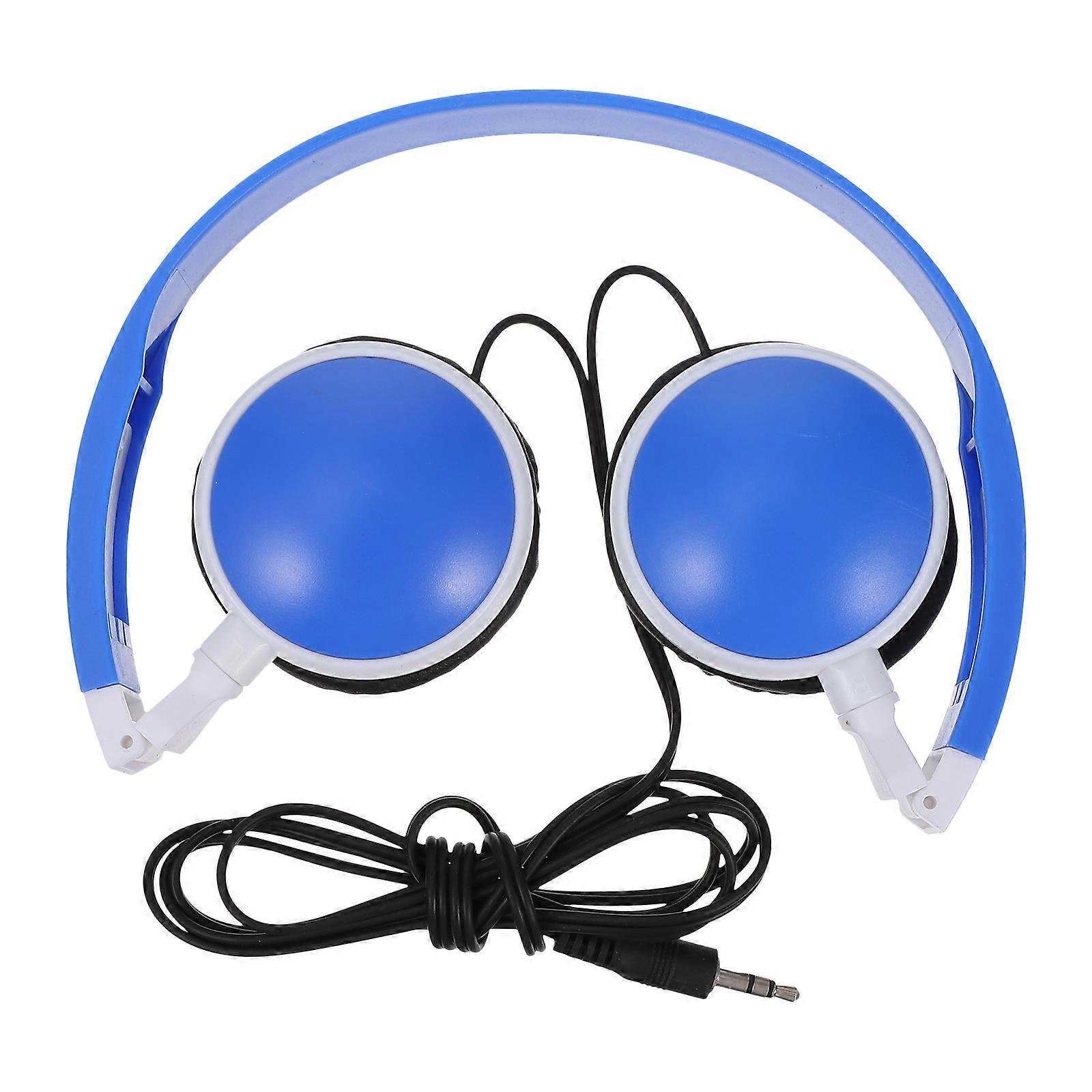 Stück Kinderkopfhörer, Faltbares Stereo-musik-headset, Kabelgebundener Ohrhörer Für Kinder-14.3x17cm-blue