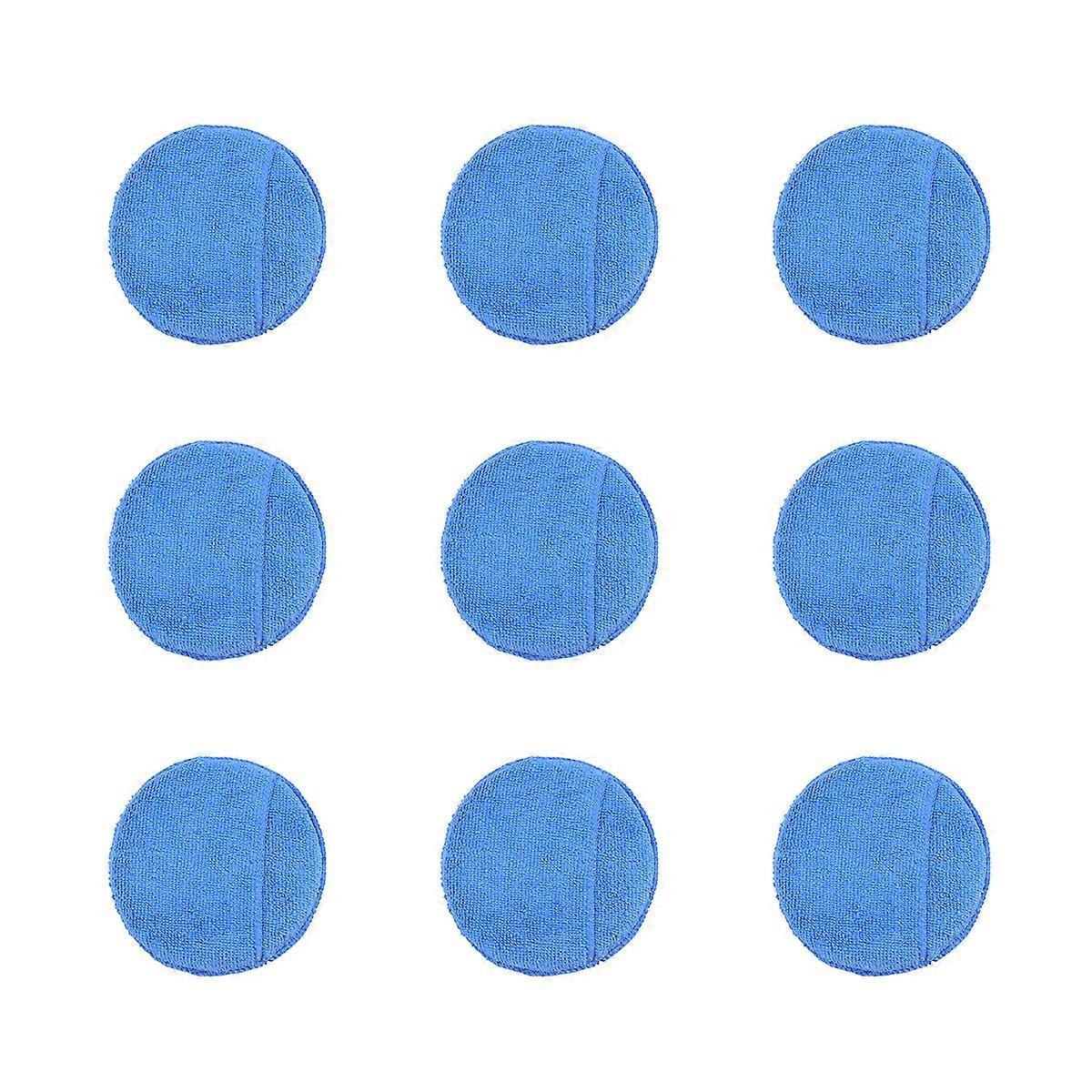 10 Stück Mikrofaser-wachsapplikatoren, Ultraweiche Wachsapplikator-schwammpads Mit Fingertasche Für Wachsapplikatoren-10pcs-blue