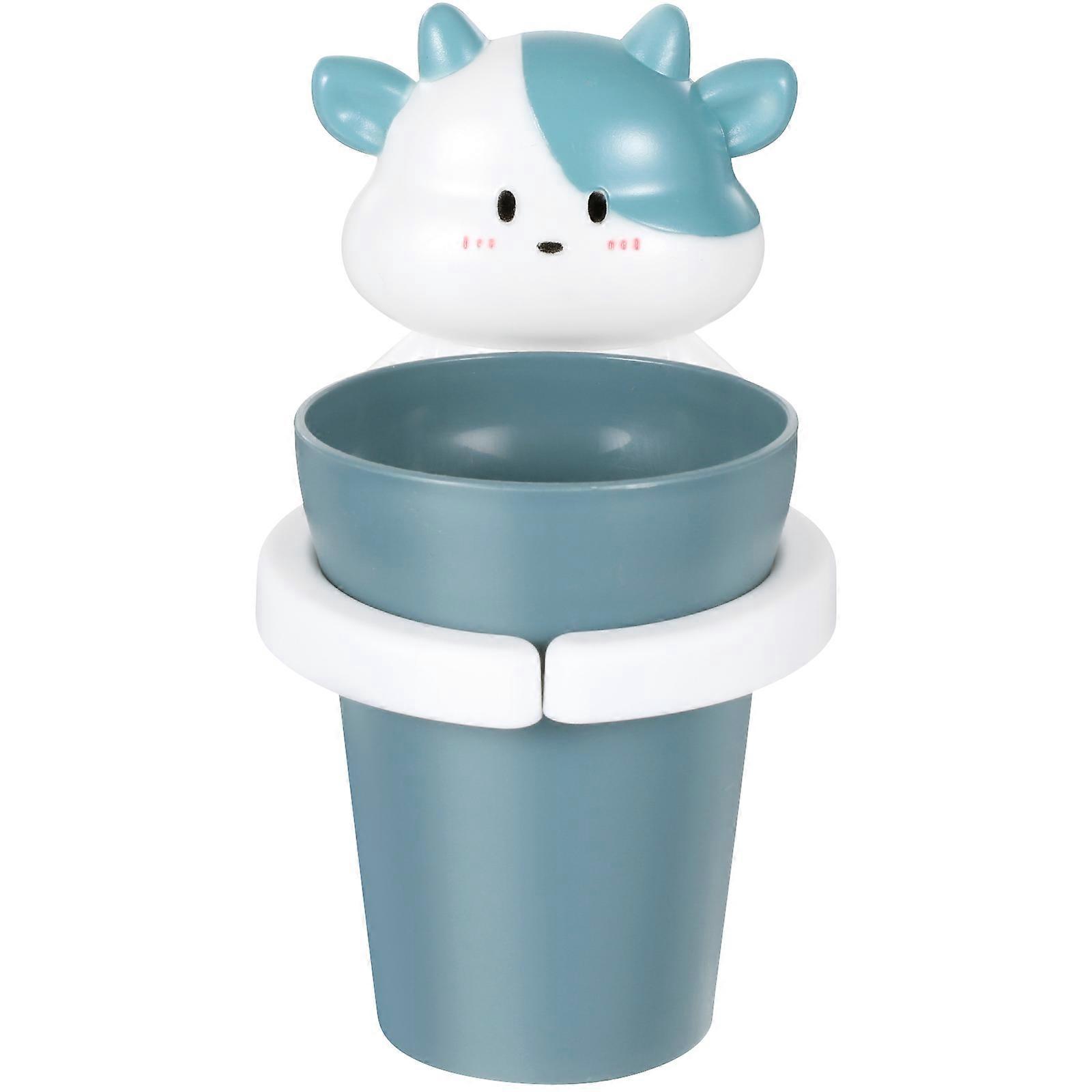 Gurgelbecher Mit Kuhmotiv, Wand-zahnbürstenbecher, Zahnbürstenhalter, Kinder-gurgelbecher-15x8cm-blue