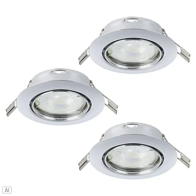 EGLO MAZUBY EINGEBAUT. KIP SET Ø87 GU10 3X345LM CHROM
