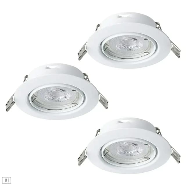 EGLO MAZUBY EINGEBAUT. KIP SET Ø87 GU10 3X345LM WEISS