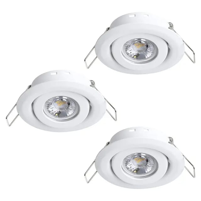 EGLO SALICETO MINI-PUCK EINGEBAUT. KIP Ø77 3X350LM 3000K DAMP. WEIß