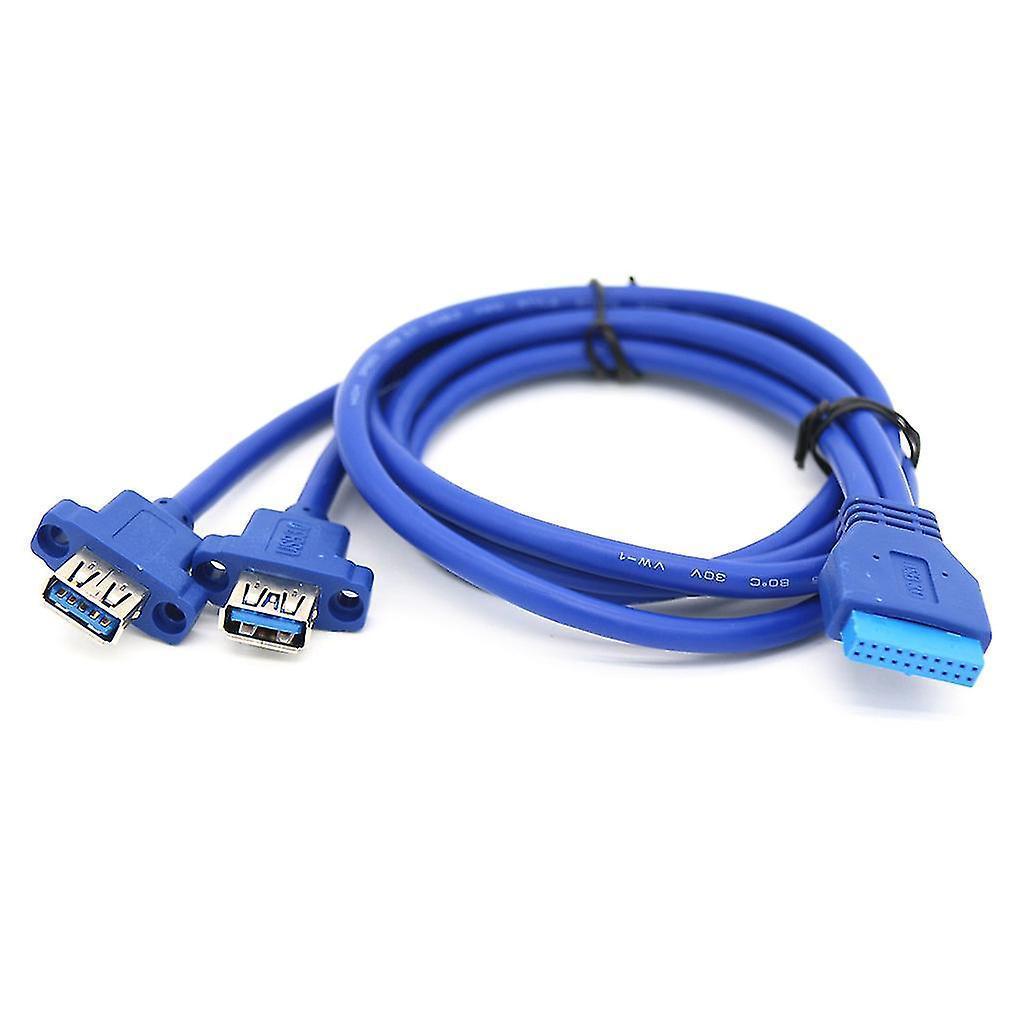 5 Gbit/s 500 Mbit/s High-speed Dual Usb 3.0 Stecker Auf 20-pin Motherboard-verlängerungskabel