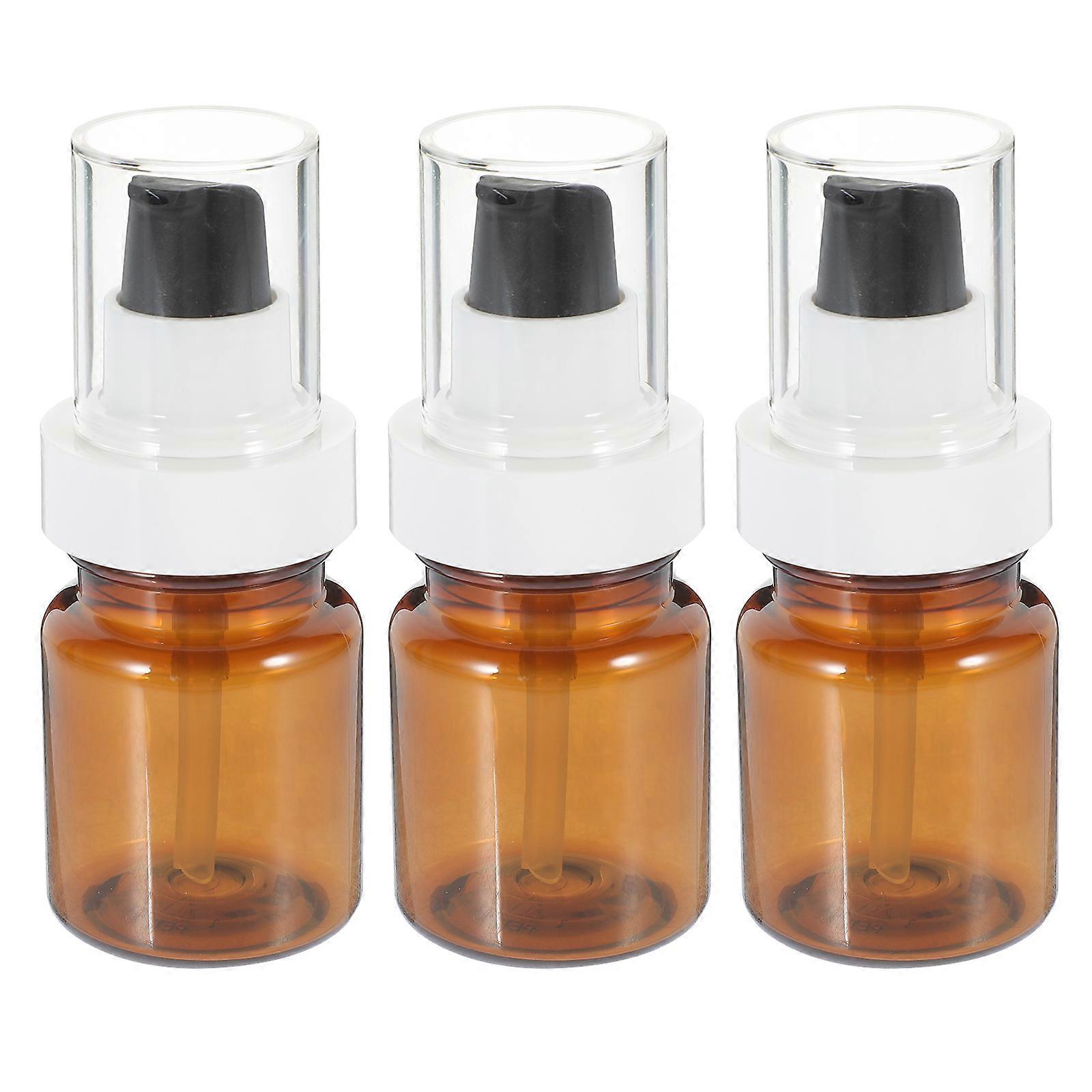 Stück 60 Ml Leere Pumpflaschen Für Ätherische Öle, Kosmetikflaschen, Tragbare Pumpflaschen (braun)-10.50x4.00x4.00cm-brown