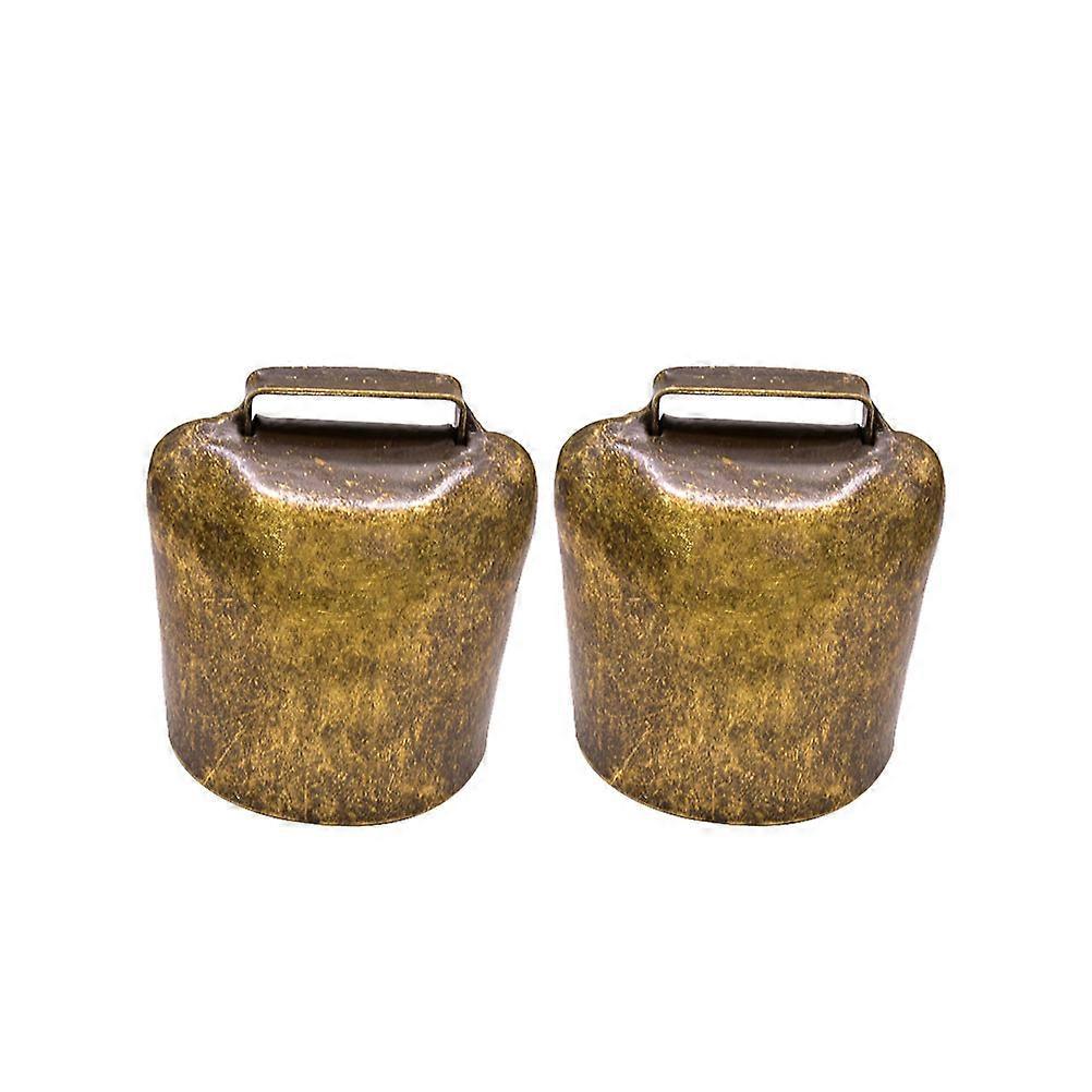 Stück Dicke Glöckchenanhänger, Schäferglocken, Haustierglocken, Zubehör Für Die Landwirtschaft, Aufhängevorrichtungen Für Schafe, Pferde Und Kühe (bronze, Große Ausführung, 62 G)-6.34.83cm