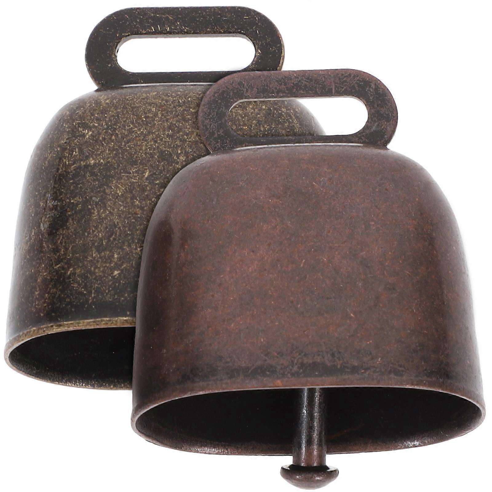 Stück Kleine Glöckchen-anhänger, Schäferglocken, Haustier-anti-verlust-zubehör Für Die Landwirtschaft, Glöckchen-hängedekoration Für Schafe, Pferde Und Kühe (bronze, Rotbronze S)-3.50x3.50x2.00cm