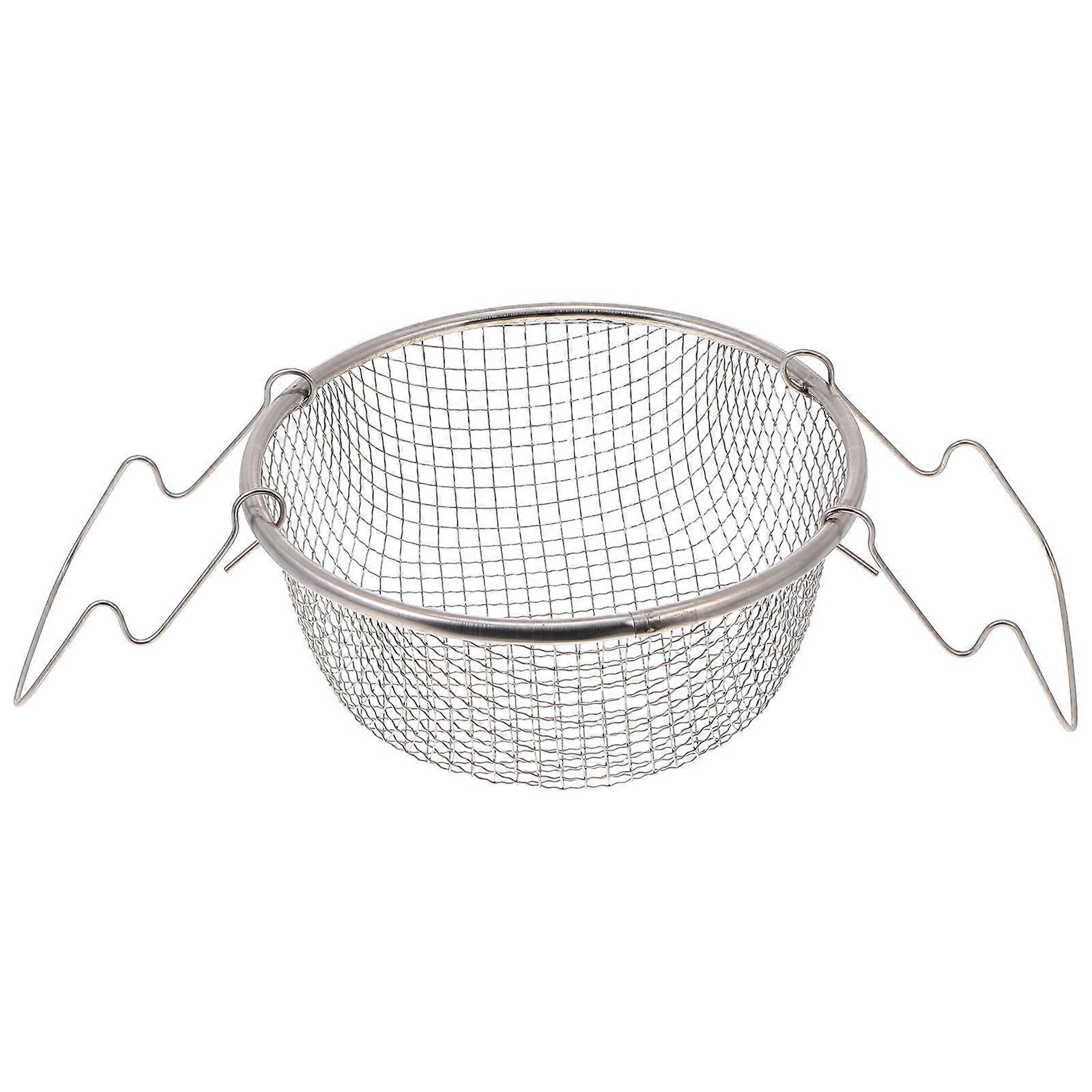 Stück Frittierkorb, Frittierkorb, Küchen-frittierkorb Aus Edelstahl (silber)-18x18cm-silver