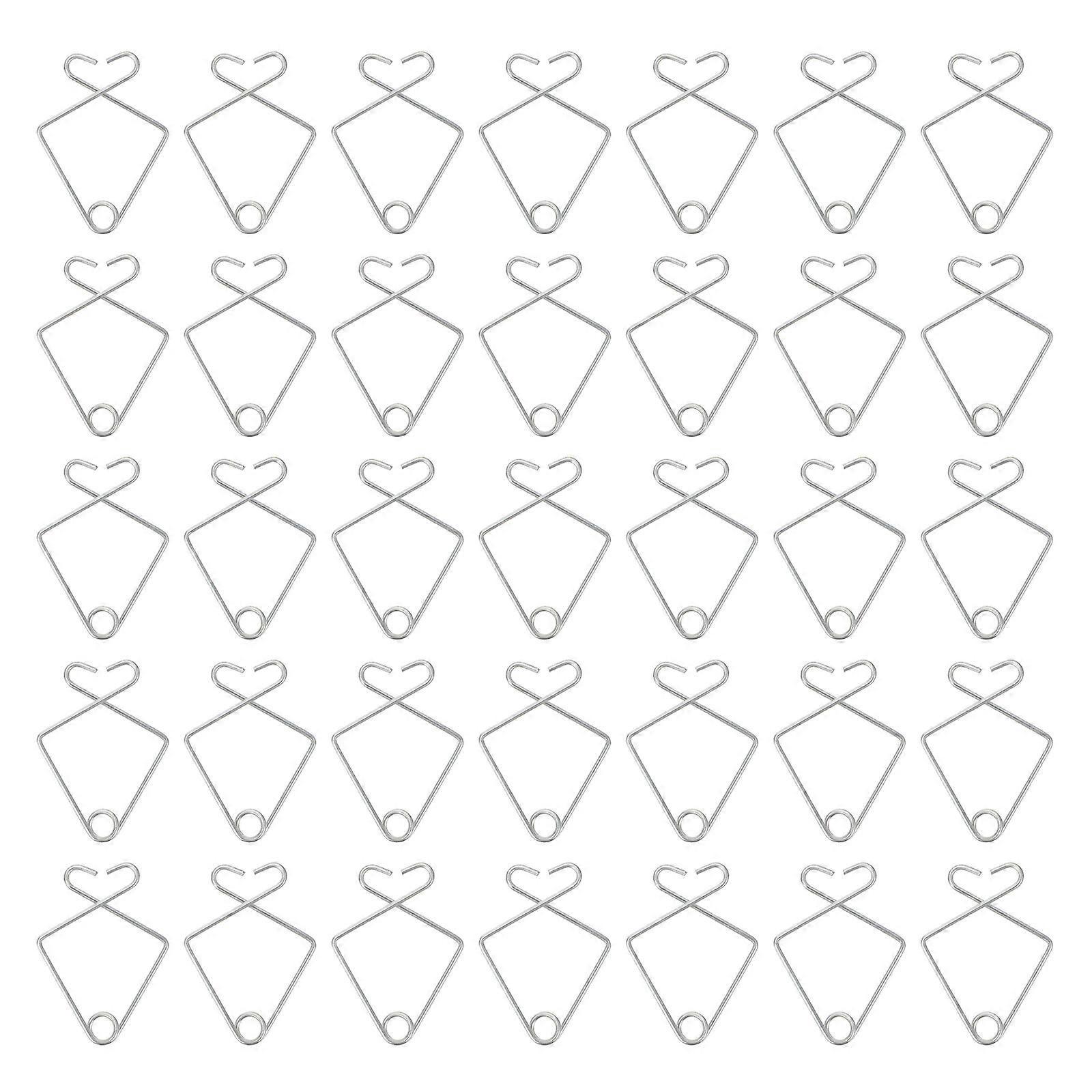 50 Stück Stahl-deckenhaken, Abgehängte Deckenhaken, Deckenplattenhaken Für Büro Und Zuhause-3.00x2.20x0.10cm-silver
