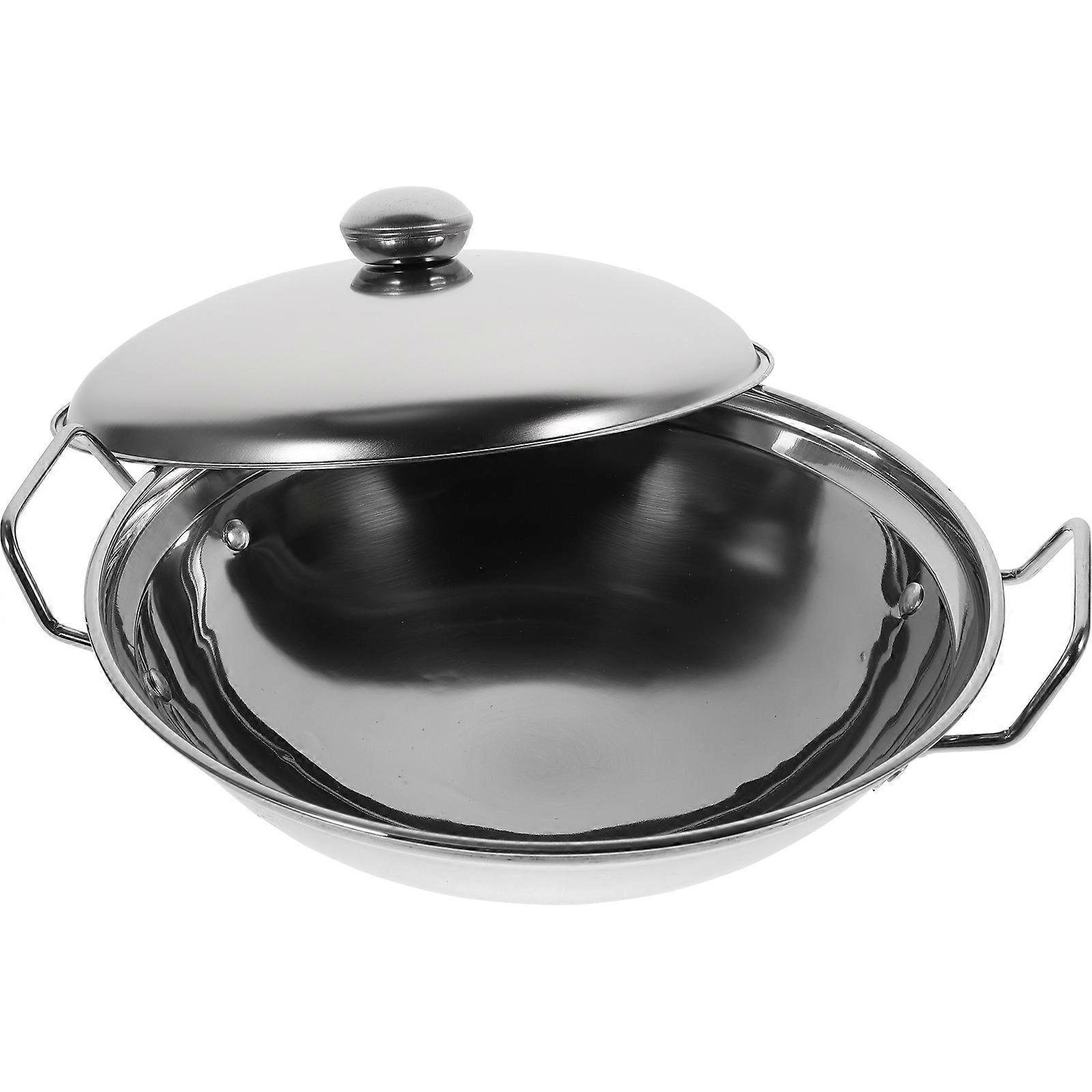 Set Edelstahl-mehrzwecktopf Für Den Haushalt, Z. B. Für Hot Pot Und Kochtopf-24.5x23.5x6cm-silver