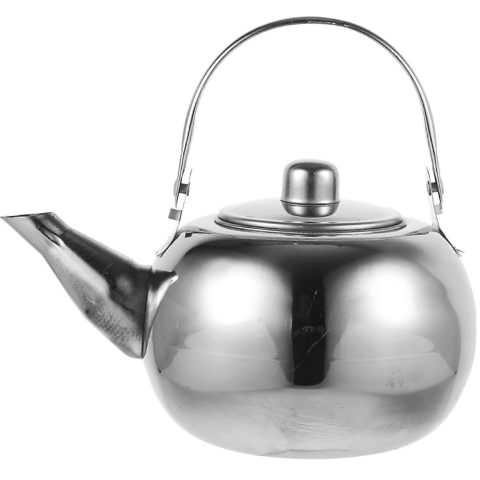 Dickwandiger, Isolierter Edelstahl-teekessel, Thermoskanne Für Küche, Restaurant, Hotel (silber, 1 L)-181418cm