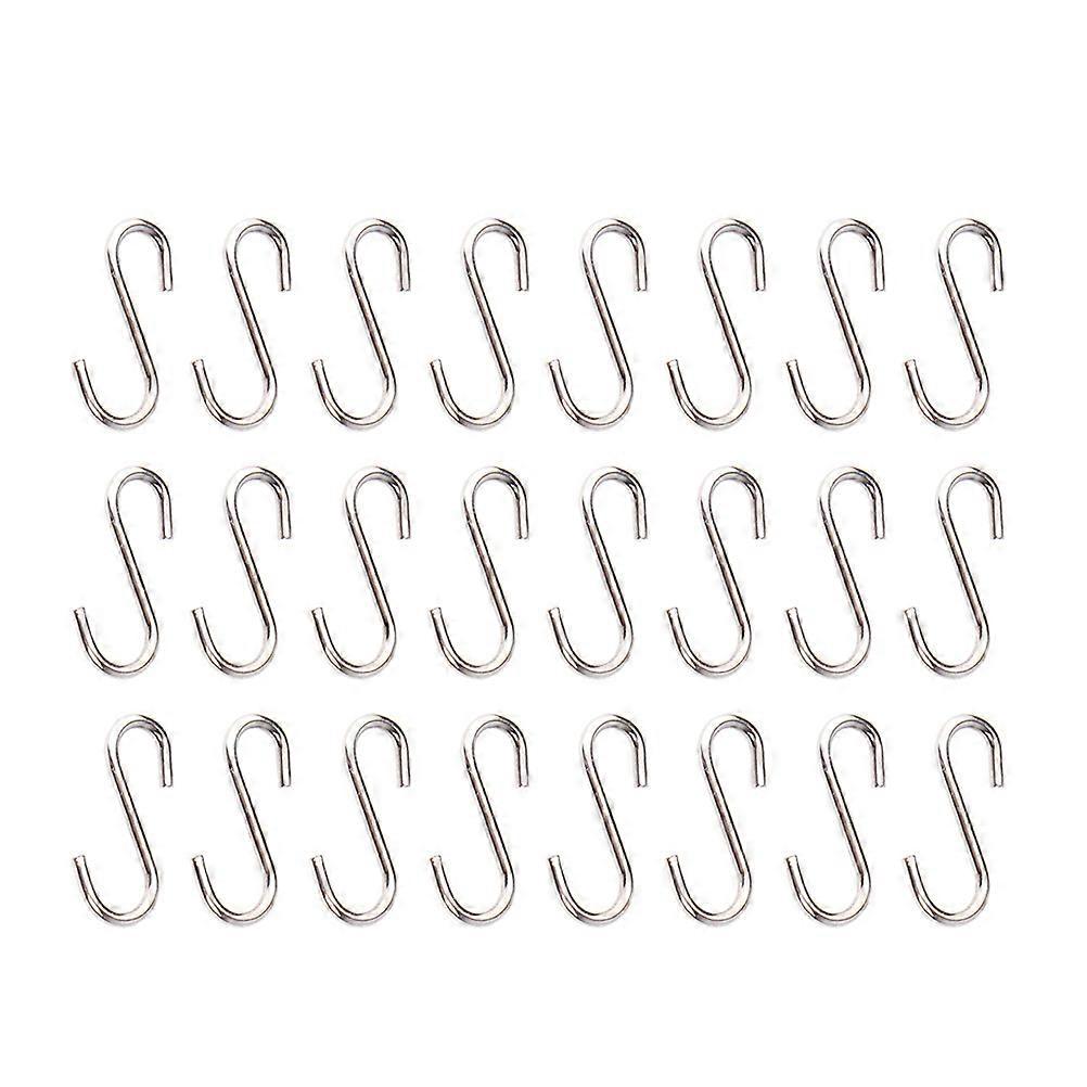 200 Stück Diy Mini-s-förmige Haken Aus Edelstahl, Kleiderbügel Zum Selbermachen Von Schmuckzubehör-1.40x0.60x0.10cm-silver