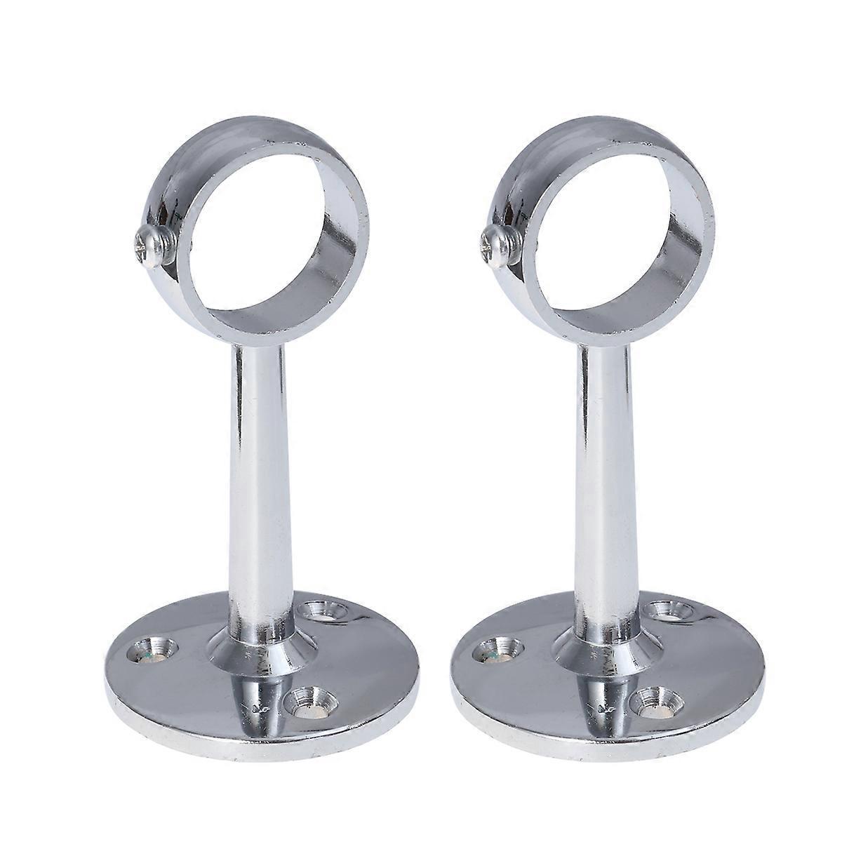 Stück Kleiderstangenhalterung Für Kleiderstangen – 25 Mm-silver
