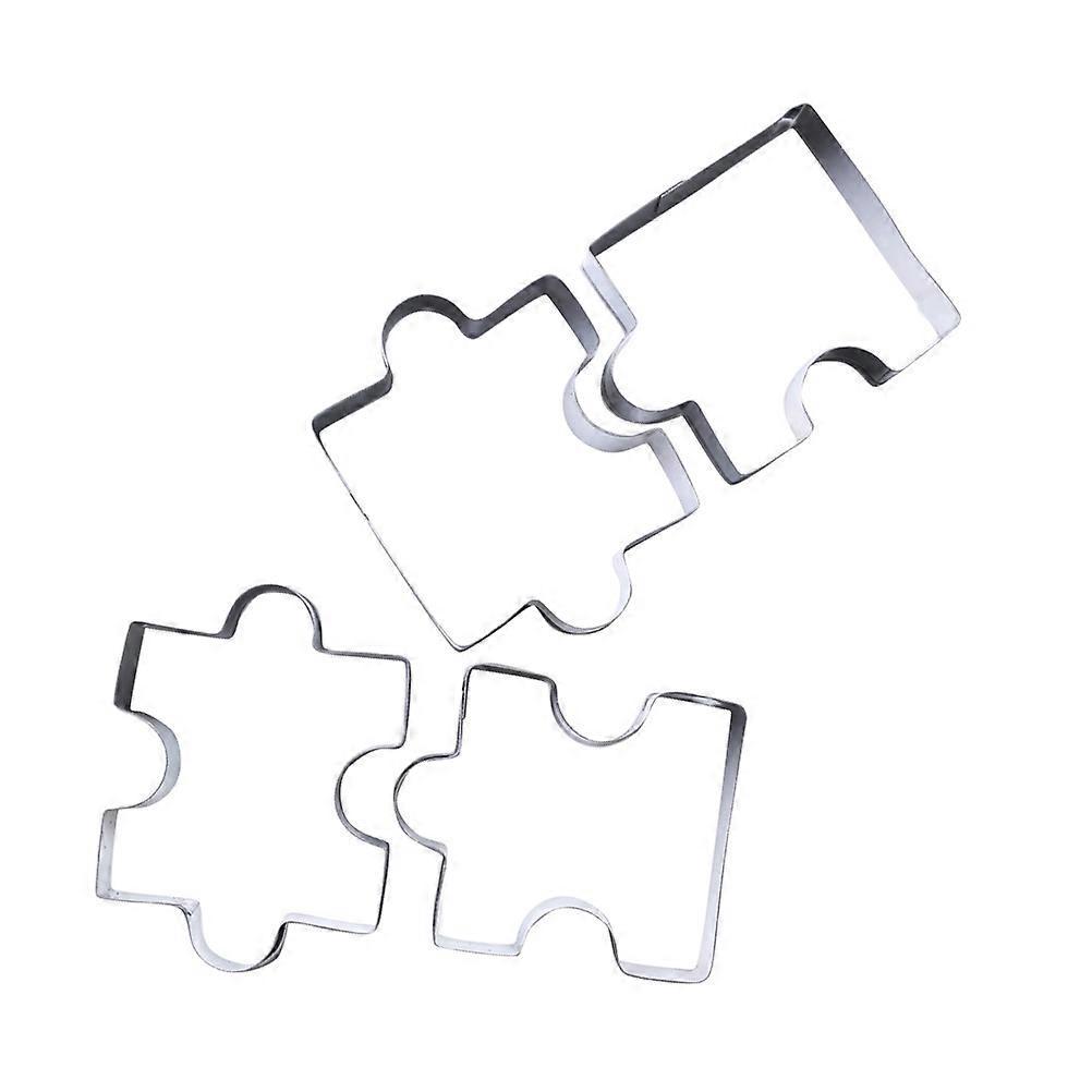 4-teiliges Ausstechformen-set Aus Edelstahl Für Kekse Und Plätzchen, Diy-backformen-silver