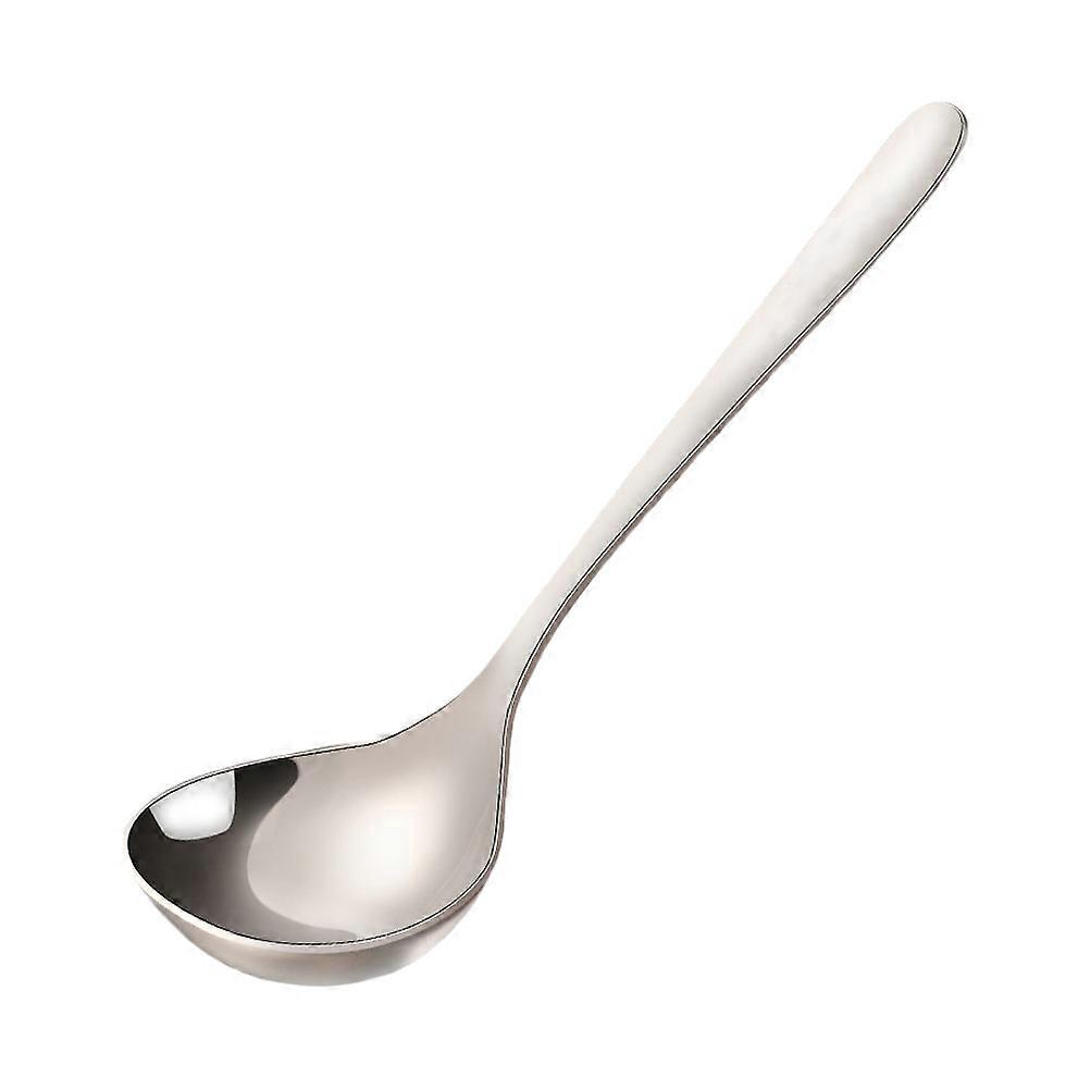 Suppenlöffel Aus Edelstahl 304, Hot-pot-löffel, Saucenlöffel Mit Langem Griff, Küchenbesteck (silber, 17,5 Cm)-s-silver