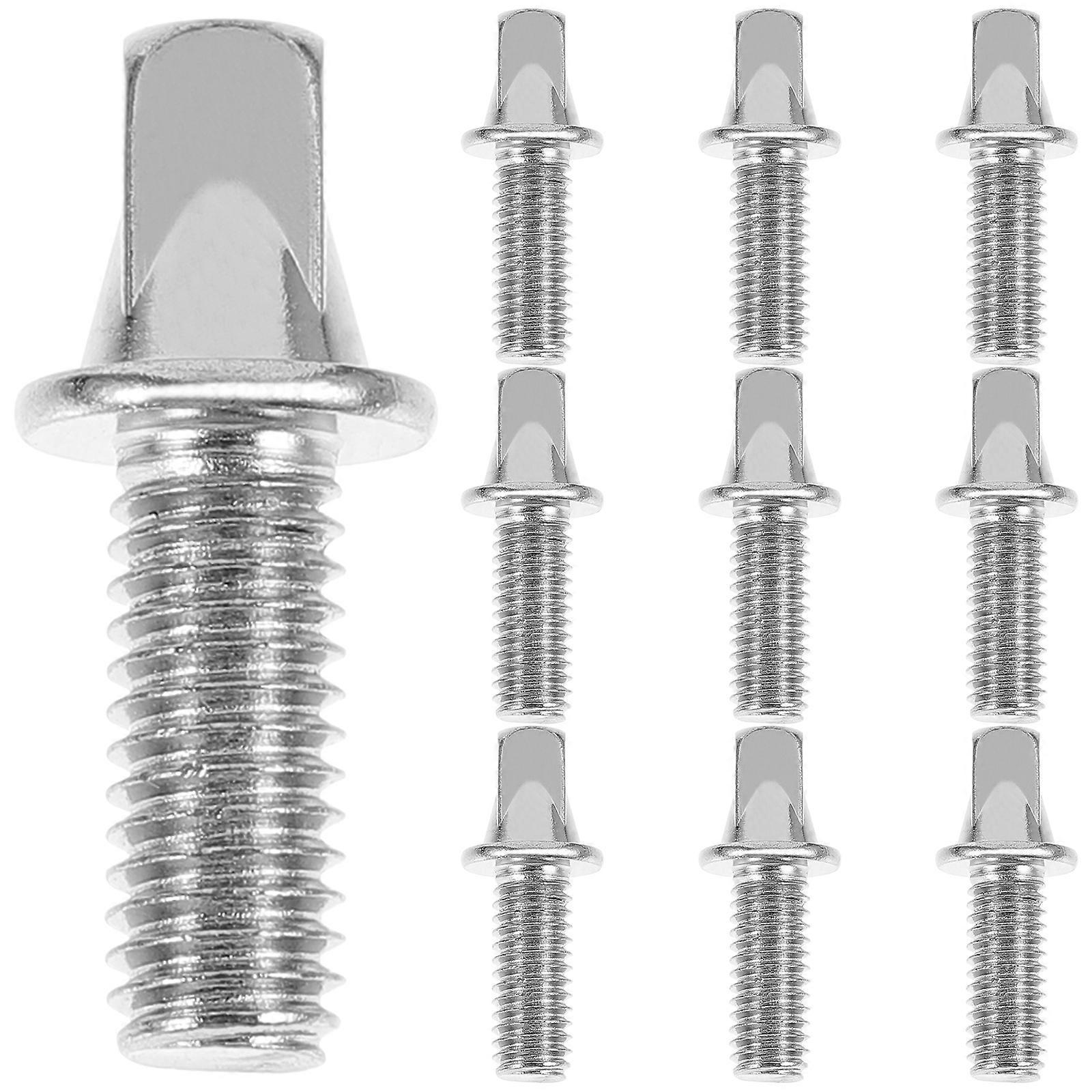 10 Stück M6x15mm Stimmschlüsselschrauben Für Snare-drums, Passend Für Pedalachsen-2.50x1.00x1.00cm-silver