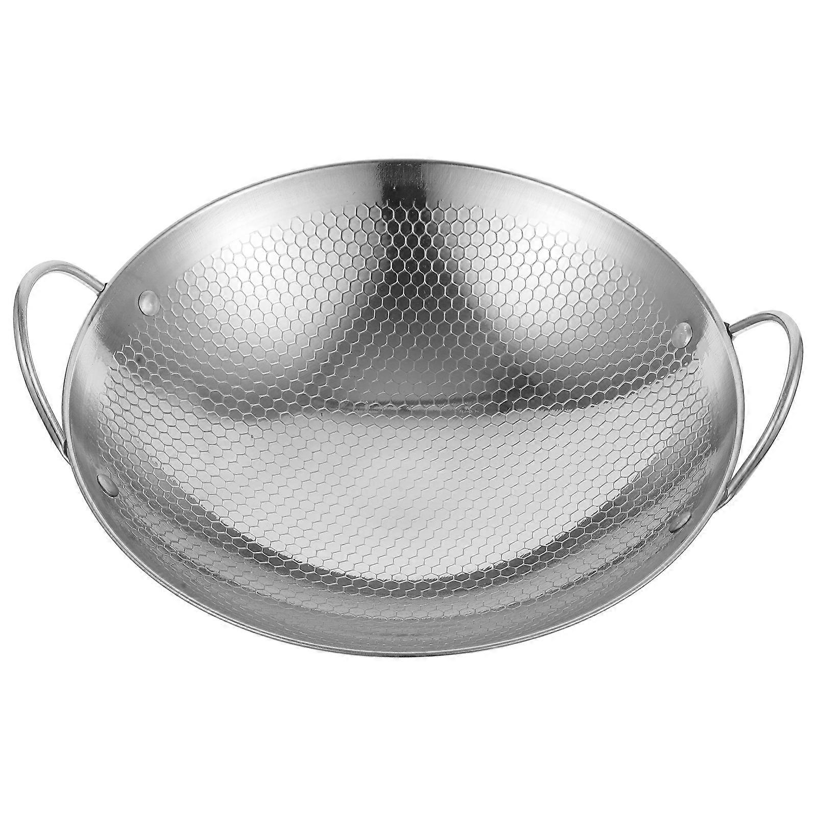 Edelstahl-kochtopf, Haushaltskochtopf, Küchentopf Mit Doppelgriffen-26.5x22.5x5.8cm-silver