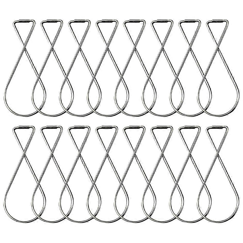 100 Stück Deckenhakenclips, Abgehängte Deckenhaken Für Büro, Haushalt Und Geschäfte-6.3x2.8cm-silver