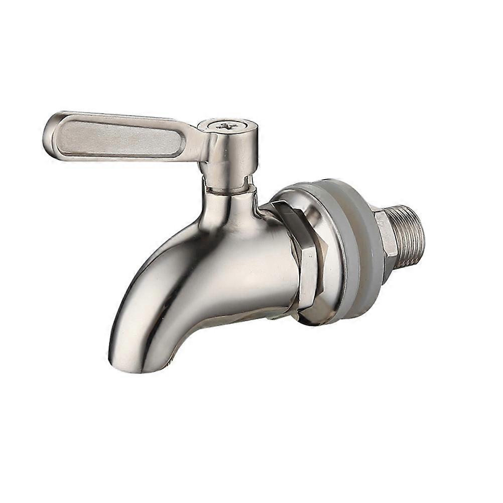 Stück 16 Mm Edelstahl-weinfasshahn 304, Kugelförmiger Weinfasshahn, Rostfreier Zapfhahn Für Bier, Wasser, Getränke, Fruchtsäfte, Kochendes Wasser, Fasshahn-10x6.2cm-silver