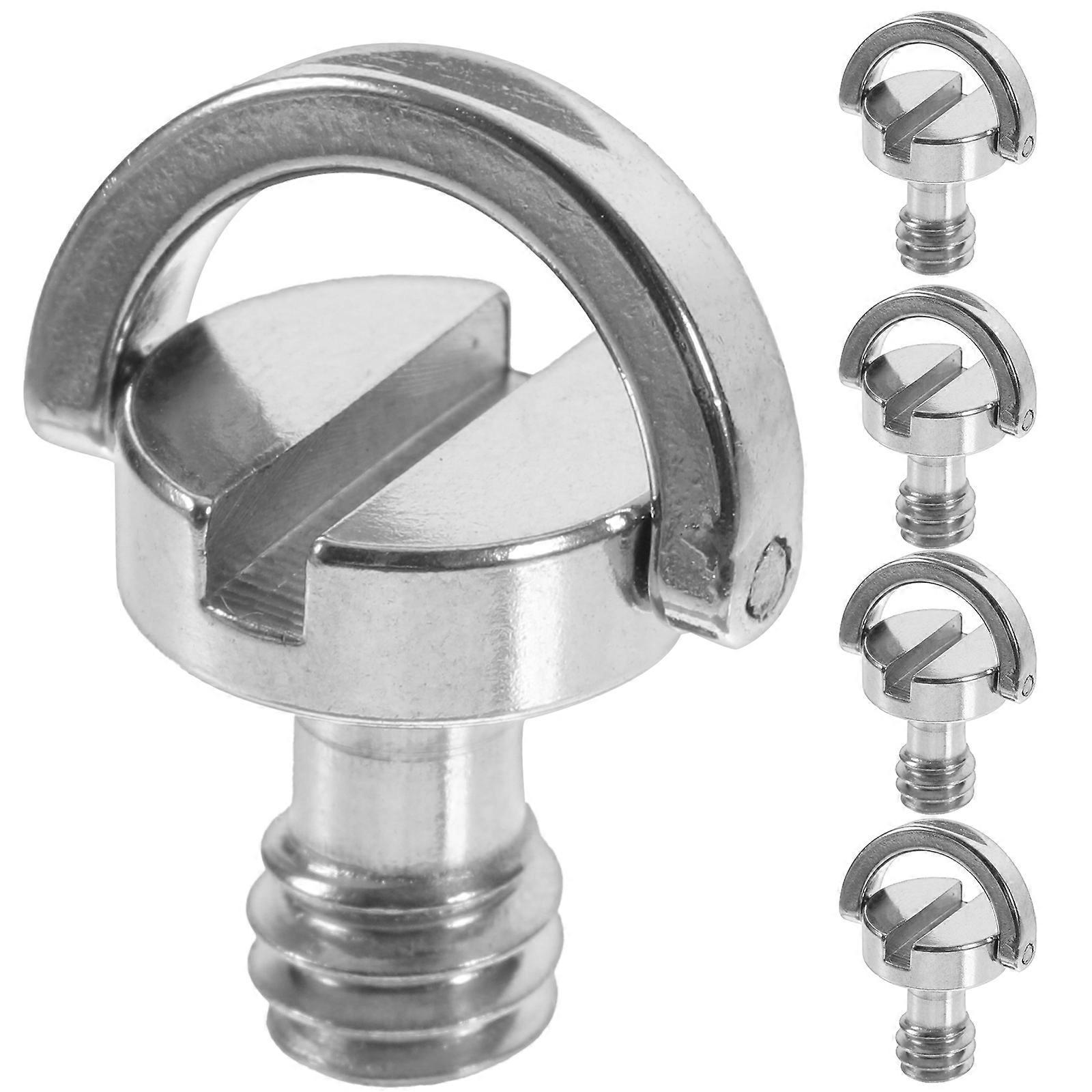 Stück Stativschrauben, D-ring-schrauben, Stativbefestigungsschrauben, Schnellwechsel-kamerabefestigungsschrauben, 1/4 Zoll-2.20x1.60x1.10cm-silver
