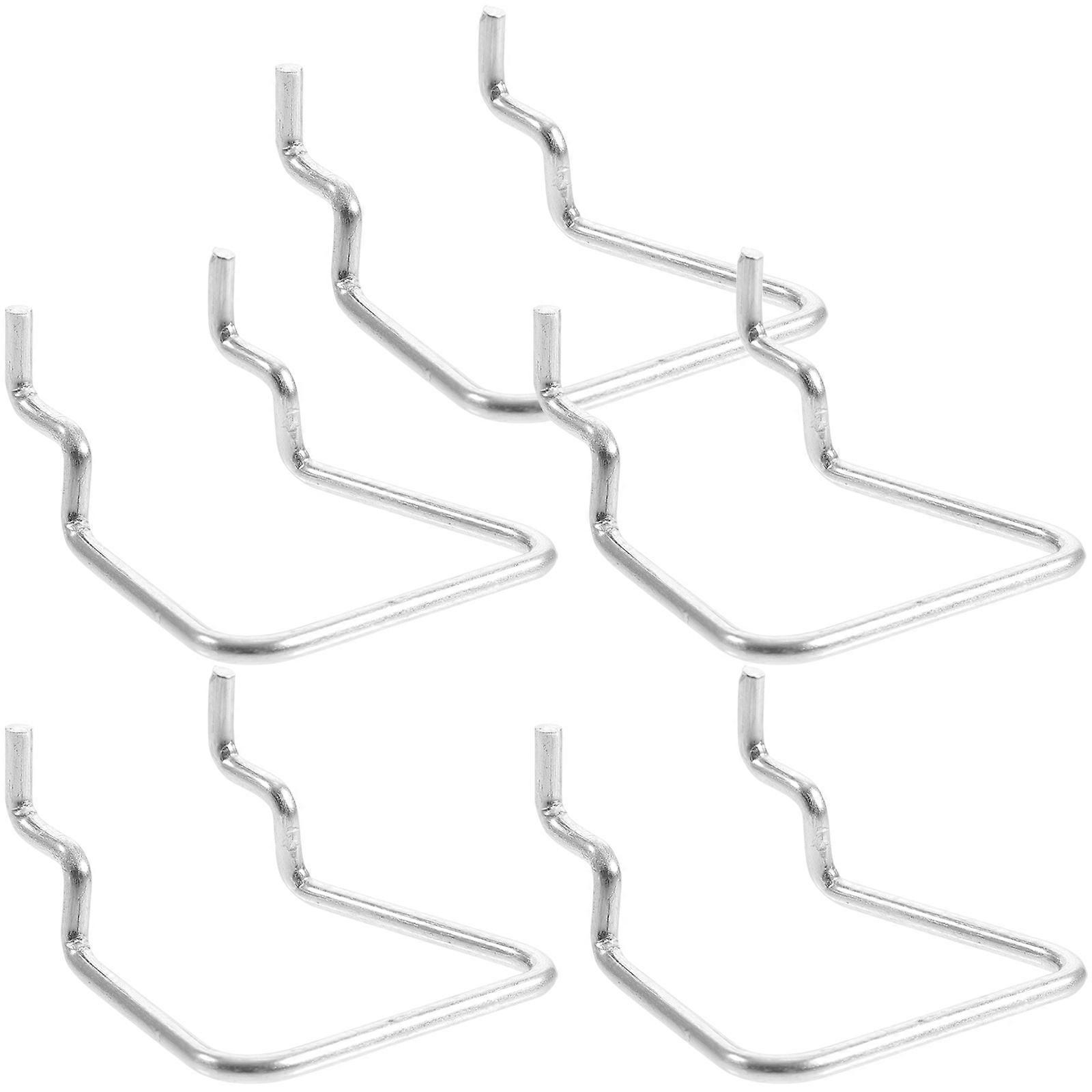 5-teiliges Lochwand-set Mit Haken, Schlaufen, Becherhalterhaken Und Aufbewahrungsorganizer Für Werkzeug Und Zubehör-5x4.5cm-silver