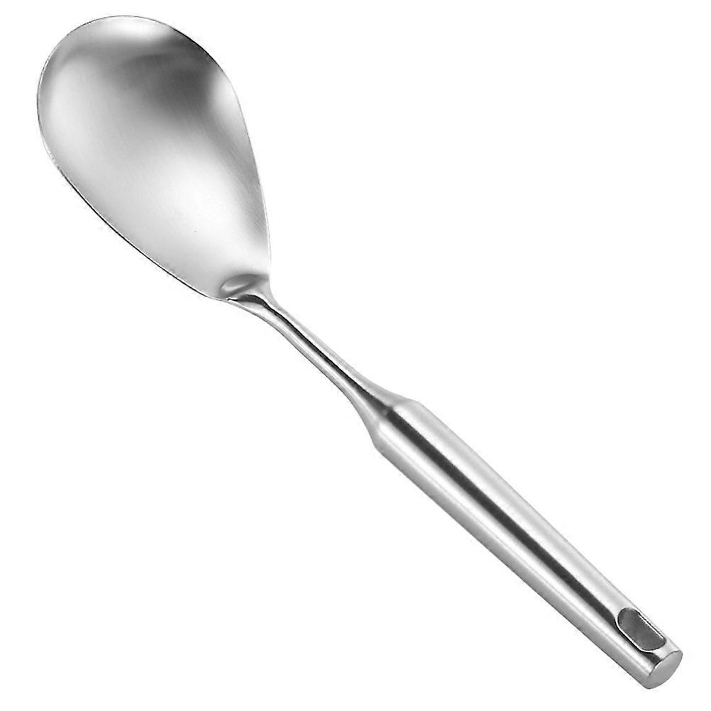 Reislöffel Für Den Haushalt, Verschleißfester Reislöffel, Praktischer Reisspatel, Haushaltsartikel-31x8x1.5cm-silver