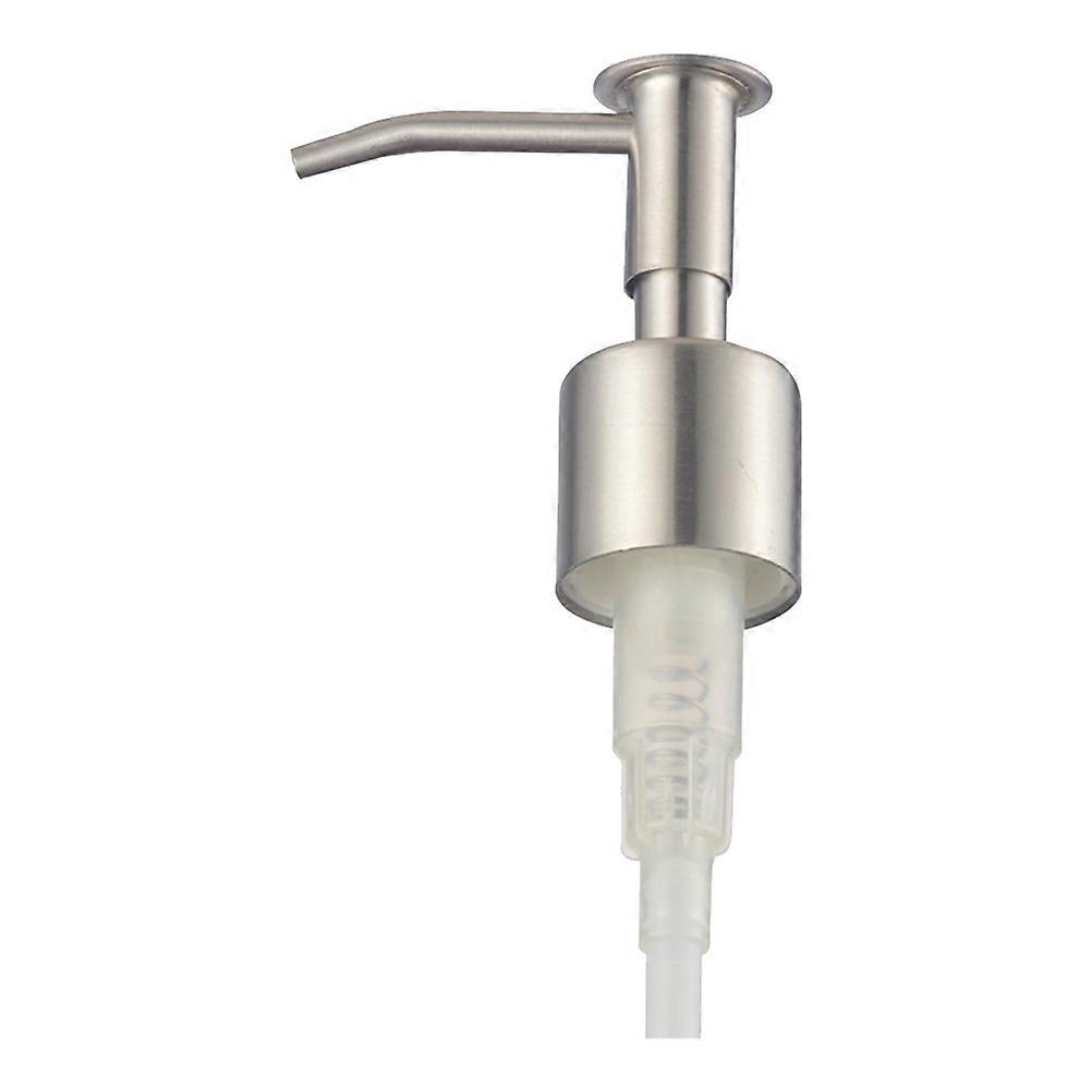 Stück Edelstahl-pumpenkopf Für Emulsionsshampoo, Dosierkopf Für Flaschen, Presskopf-ersatz Für Heim- Und Friseurbedarf (silber)-17x5.75cm-silver