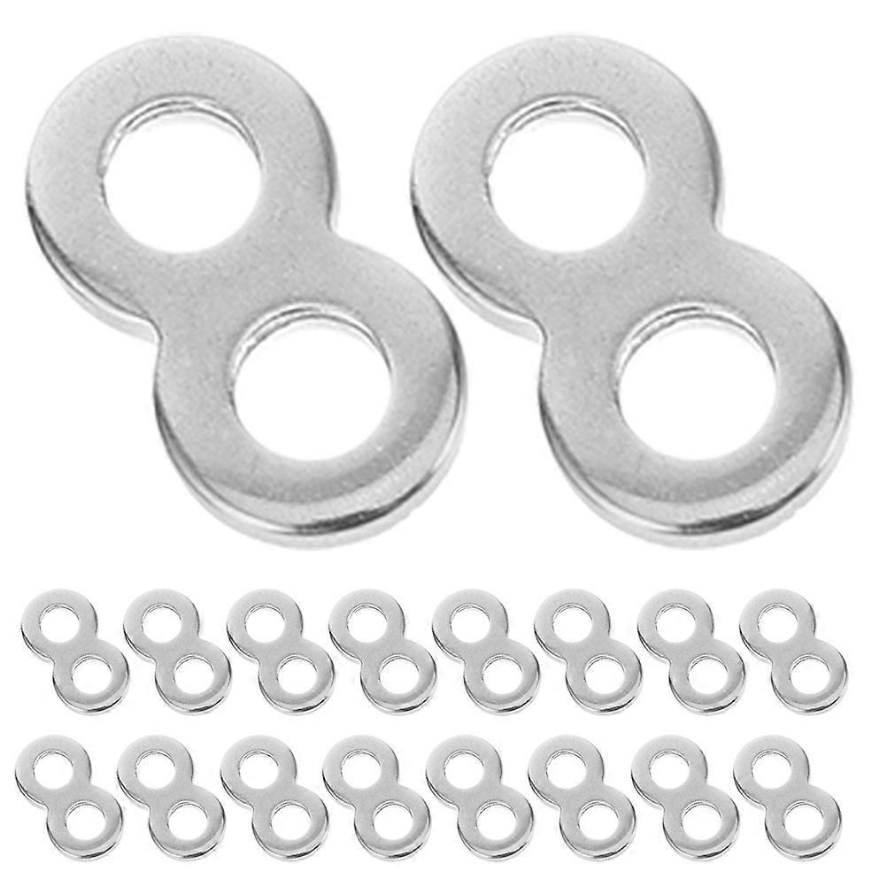 25 Stück Tischbefestigungen, 8-stellige Befestigungselemente, Tischverbinder Aus Edelstahl-1.00x0.50x0.30cm-silver