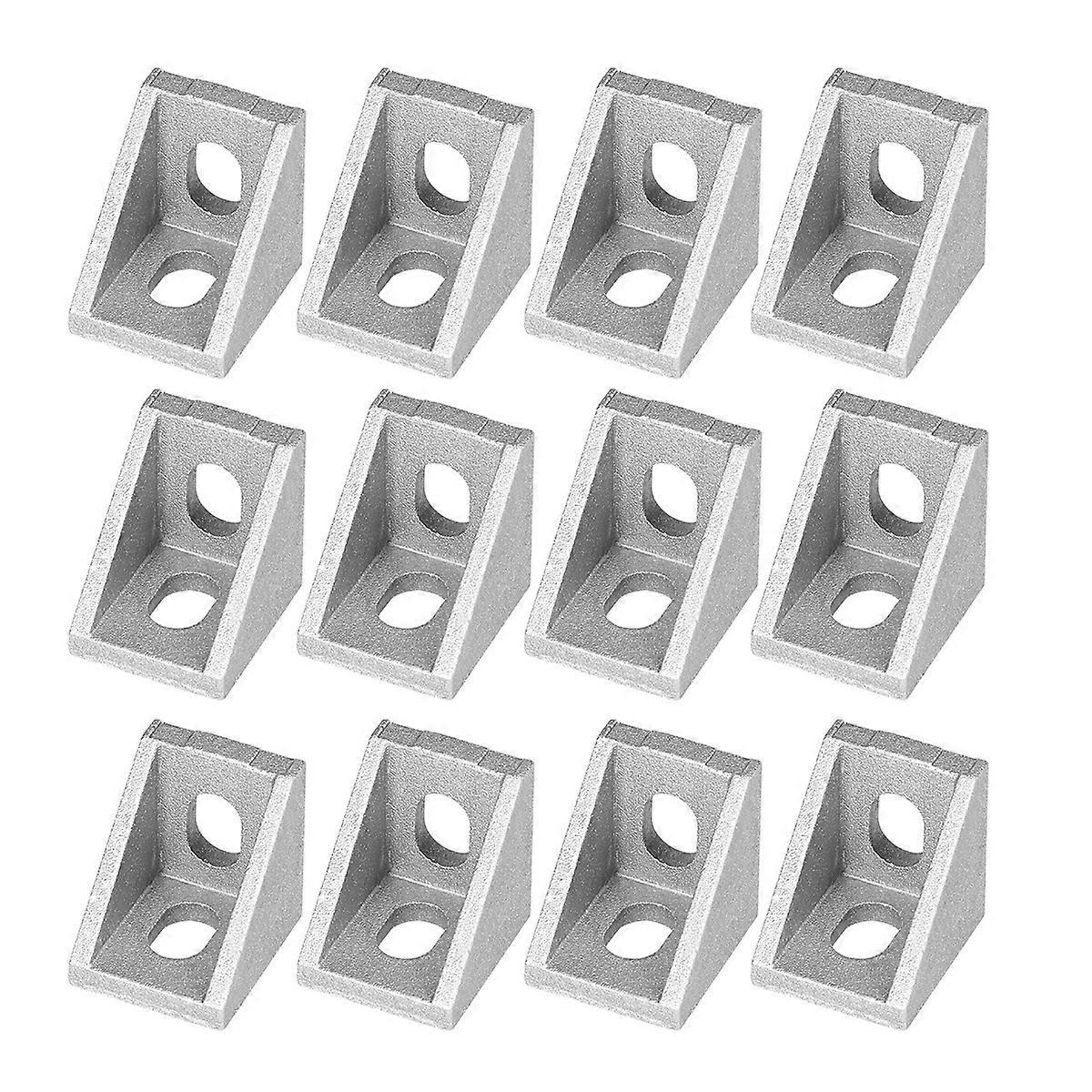 Ueetek 25 Stück 2020 Eckwinkel Für 20 Mm Aluminiumprofile (matt Poliert)