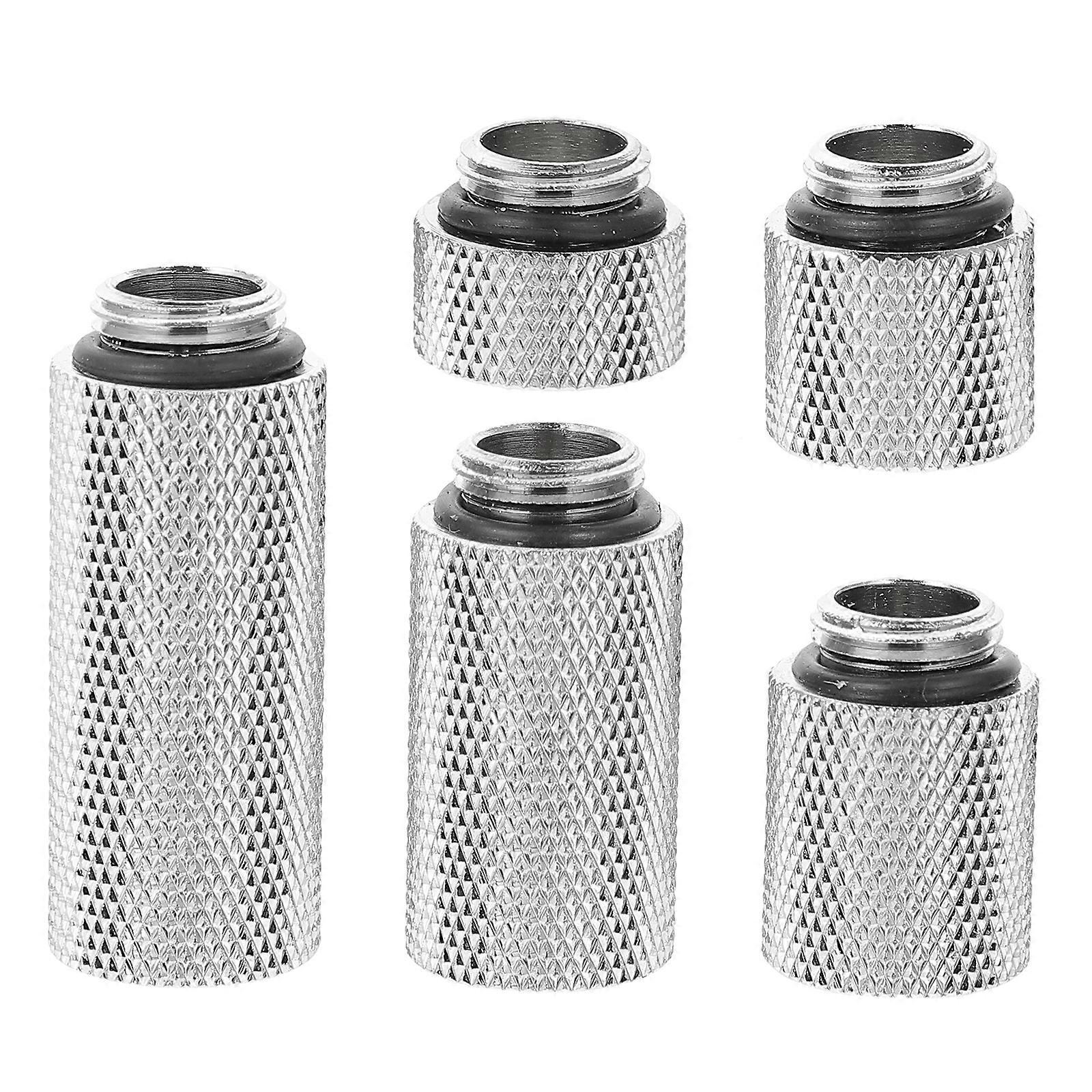 1 Satz Verlängerungsverbinder Aus Messing Für Computer-flüssigkeitskühlung (stecker Auf Buchse)-4.00x1.50x1.50cm-silver