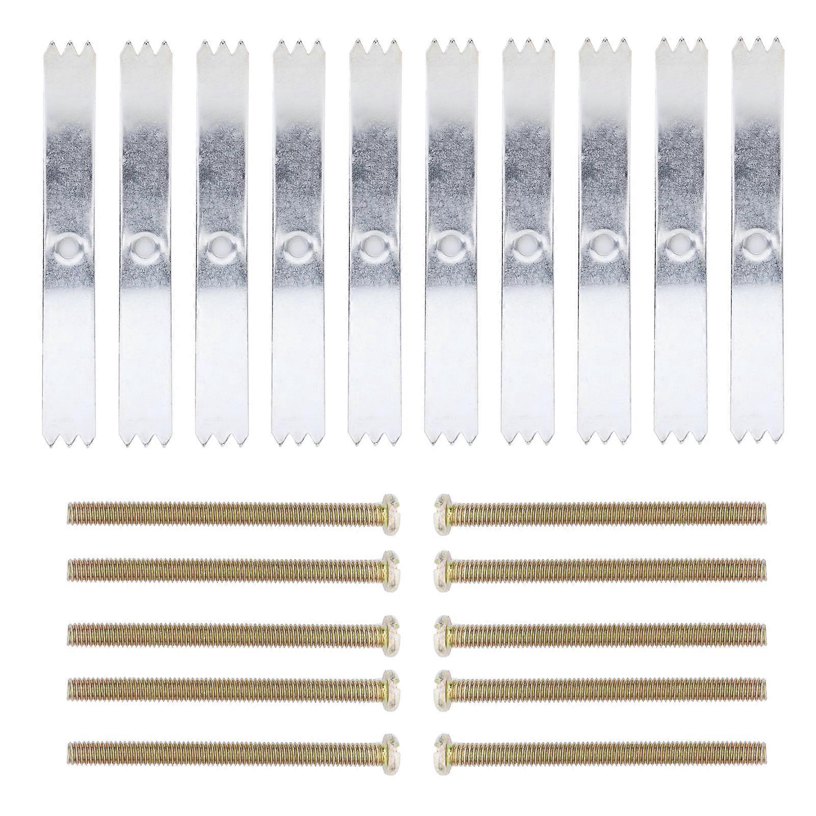20-teiliges Reparaturset Für Dunkle Verteilerdosen Typ 86, Inklusive Reparaturkassette Für Schalterbuchsen Und 20 Schrauben-7.6x1.8cm-silver