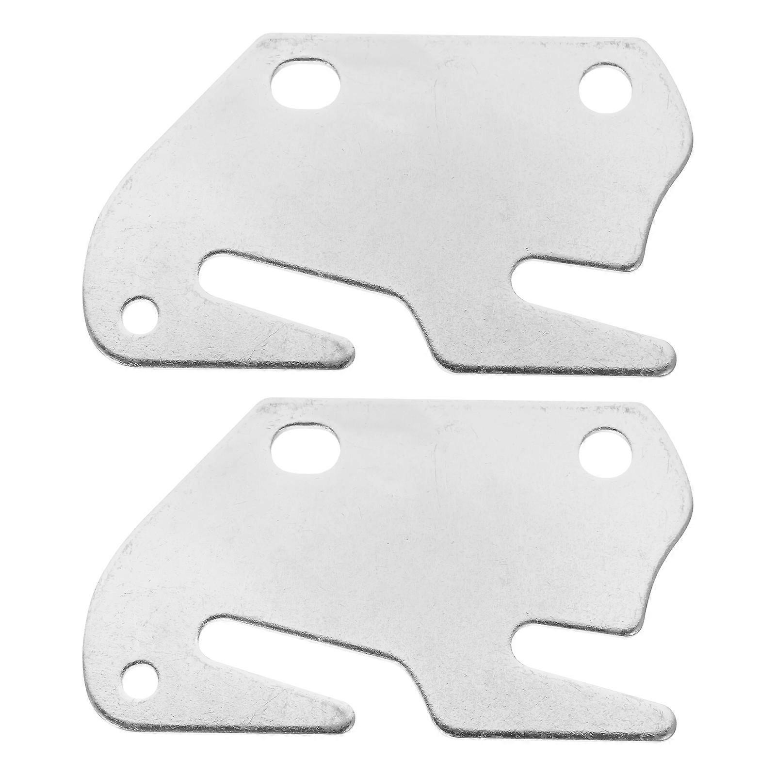 2-teiliges Bettzubehör-set Aus Holz: Bettseitenhalterung, Bettseitenhaken, Platten Für Bettgestelle-9.80x5.90x0.20cm-silver