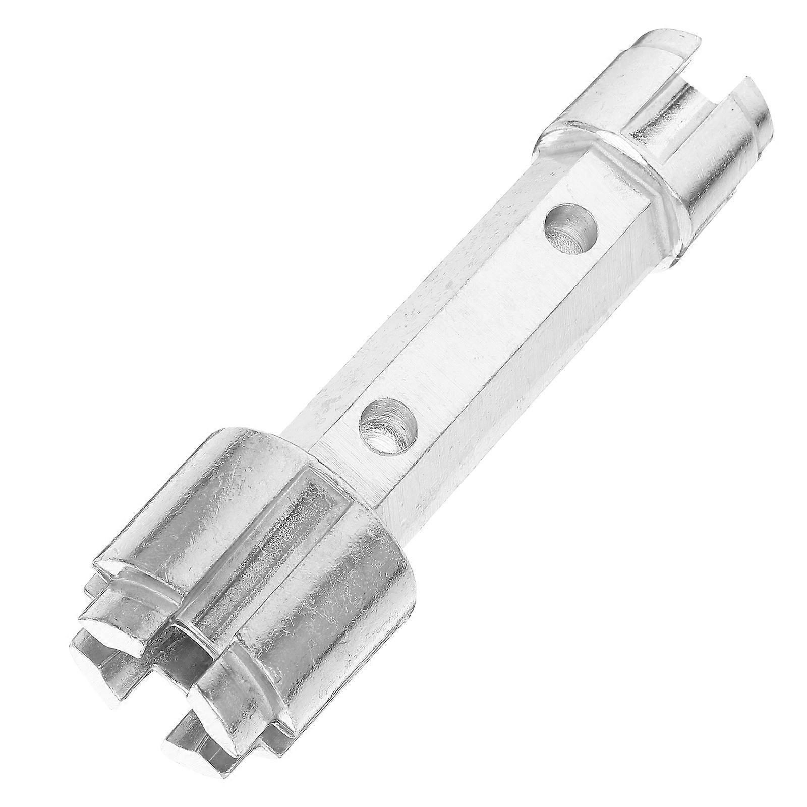 Badewannen-ratschenschlüssel, Abflussreiniger Für Badewannen, Doppelspülbeckenschlüssel-15.00x4.40x4.40cm-silver
