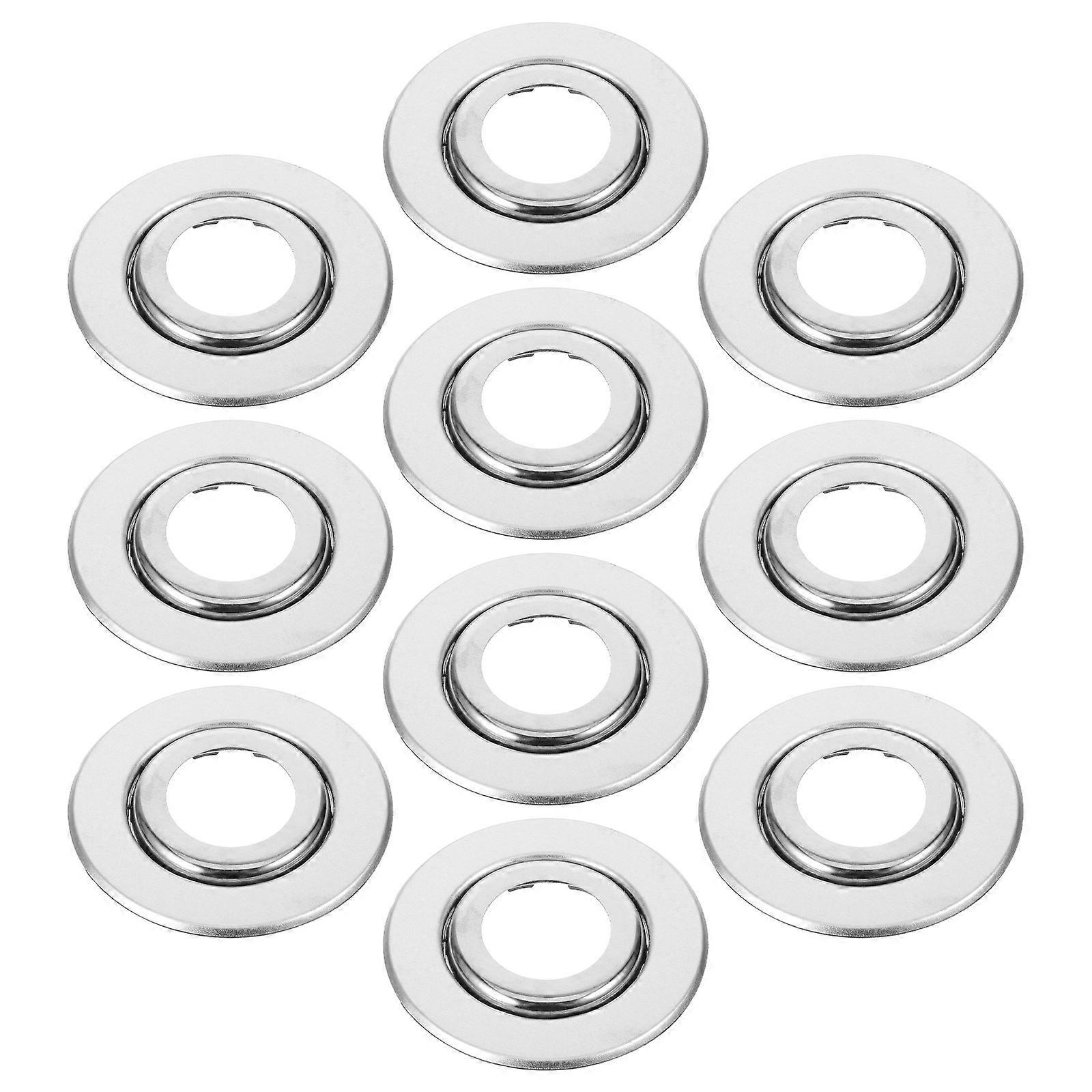 10 Stück Abdeckplatten Für Feuersprinkler, 3/4 Zoll Sprinklerrosette, Ersatzabdeckung-6.70x6.70x1.20cm-silver