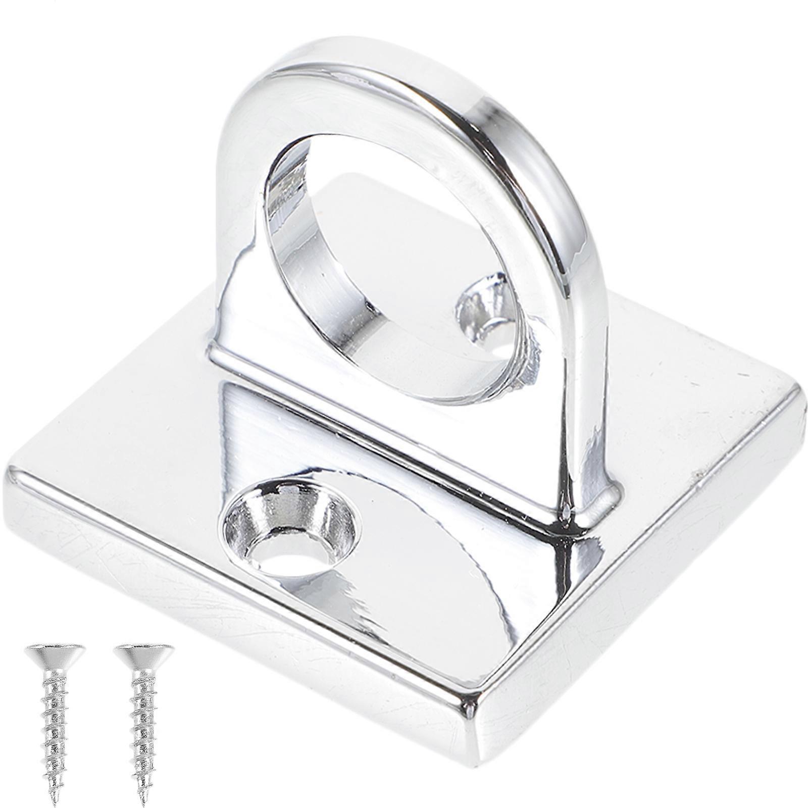 Schlaufen-wandplatte Zur Aufhängung Von Seilpfosten, Warteschlangenabsperrung, Vip-seil-kreishaken-4x4cm-silver