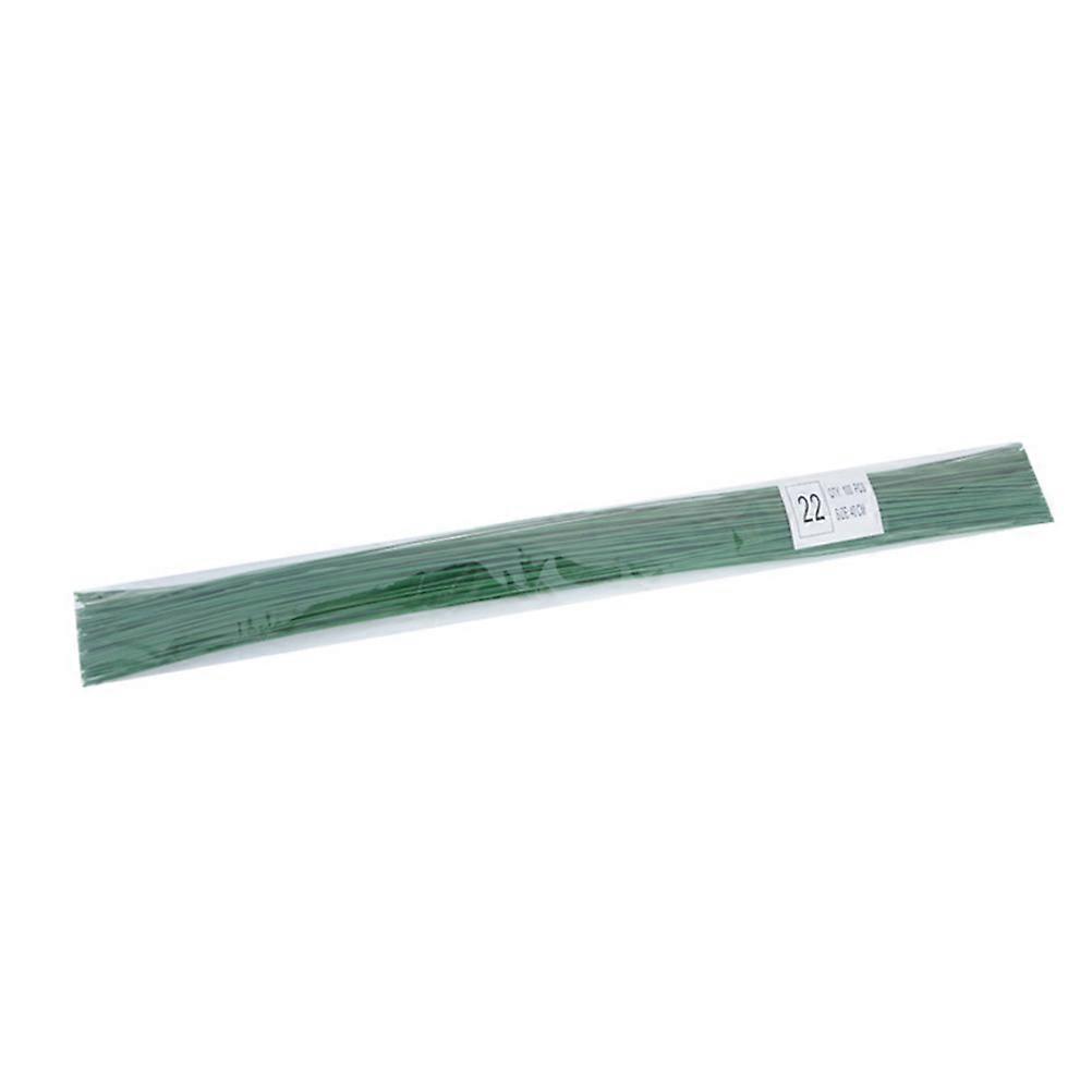 100 Stück 40 Cm Lange Künstliche Seidenblumenstiele Aus Draht, Diy-handarbeit, Dekorative Blumenzweige, Floristenbasteln, Künstliche Blumenstiele (grün)-100pcs-green