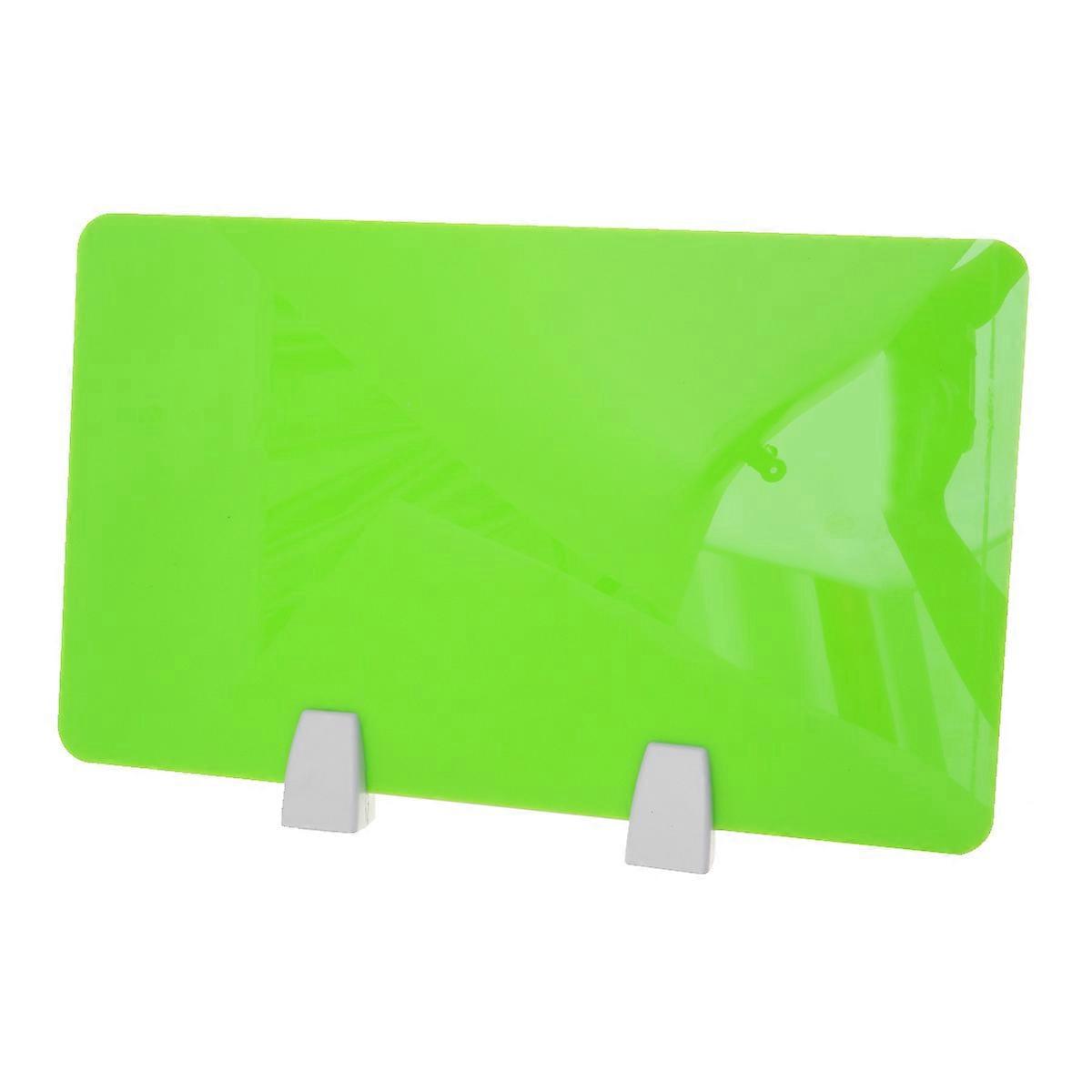Tischabtrennung Aus Acrylglas Mit Klemme, 50 X 30 Cm (grün)-50.00x30.00x0.40cm-green