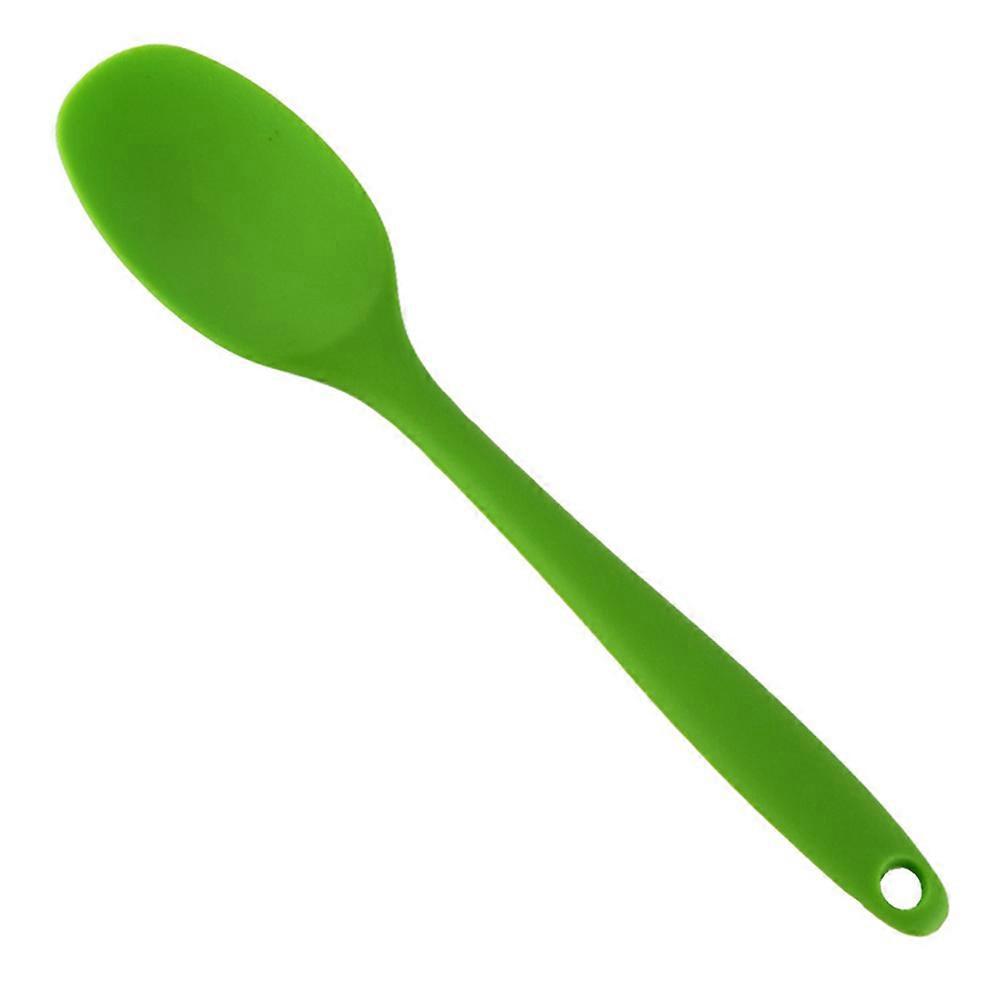 Silikon-suppenlöffel Mit Langem Griff, Antihaftbeschichtet, Ideal Zum Servieren Von Speisen, Für Kinder (grün)-20.60x4.40x1.00cm-green