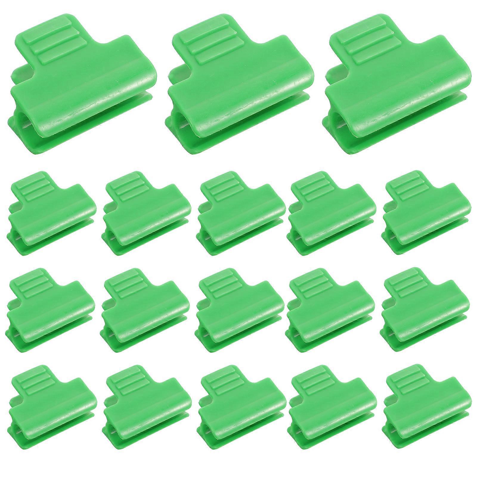 50 Stück 11 Mm Kunststoff-schnappschellen Für Gewächshausrohre, Reihenabdeckungen, Unterstände, Bannerrahmen (grün)-4.00x3.50x2.00cm-green