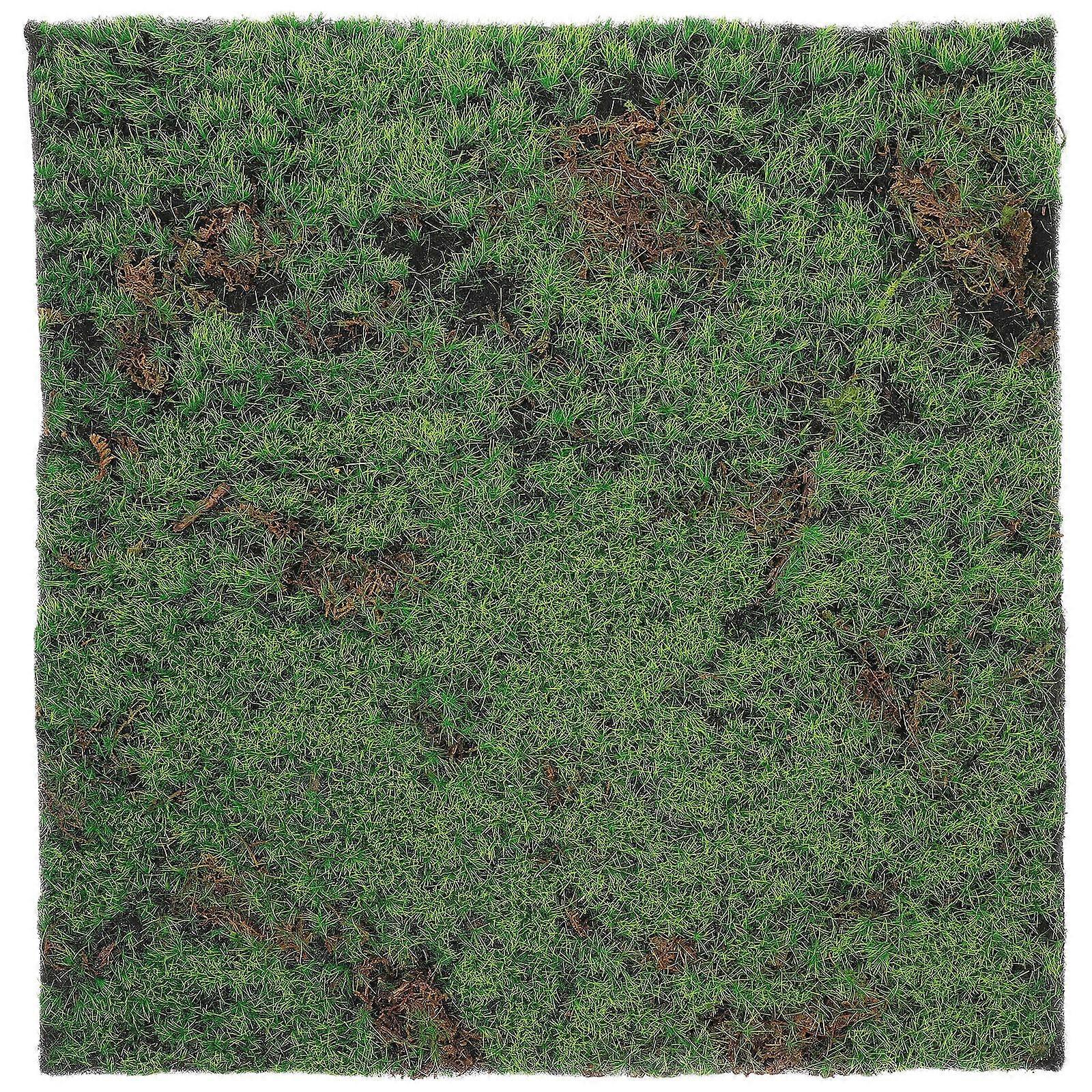 Künstlicher Moosrasen, Moosgras-simulation, Naturgetreue Grüne Pflanzen, Dekoration, Mikrolandschaft, Moosrasen-30.00x30.00x1.50cm-green