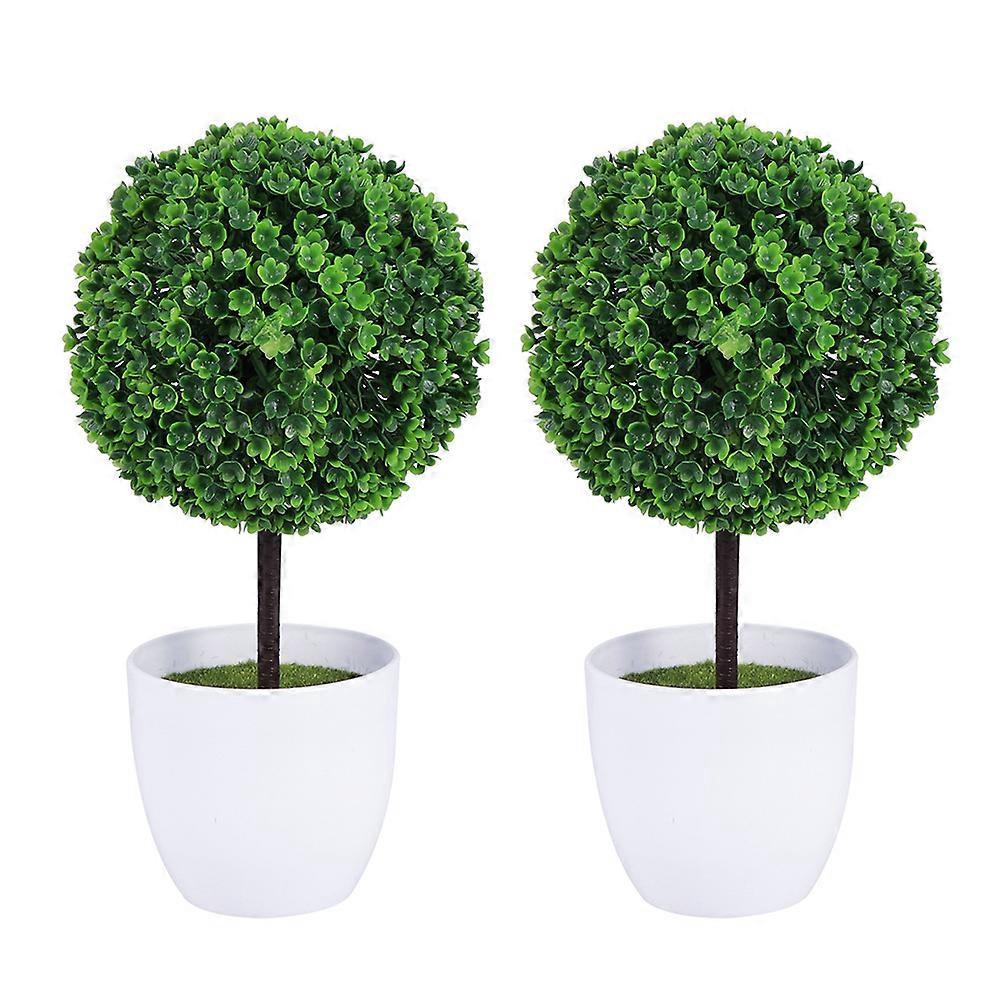 Stück Künstliche Pflanzenkugeln, Simulierte Pflanzen, Dekorative Bonsai-kunststoffblumenkugeln Für Die Heim- Und Gartendekoration (grün)-1223cm