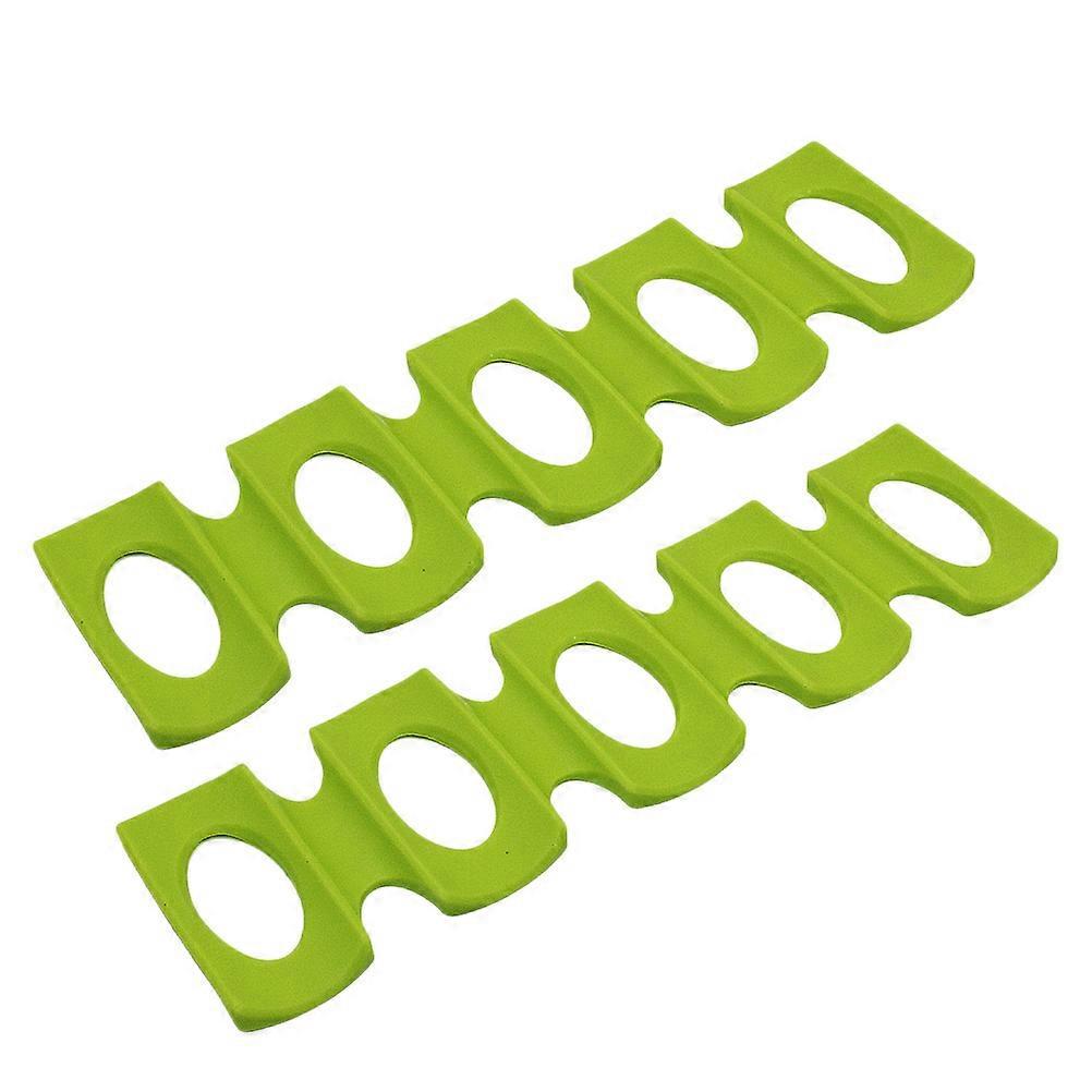 Stück Silikon-bierunterlage, Bier-organizer, Weinflaschenhalter, Strapazierfähige Getränkestapelmatte Für Zuhause, Party, Kühlschrank, Bar (grün)-30.00x9.50x1.00cm-green