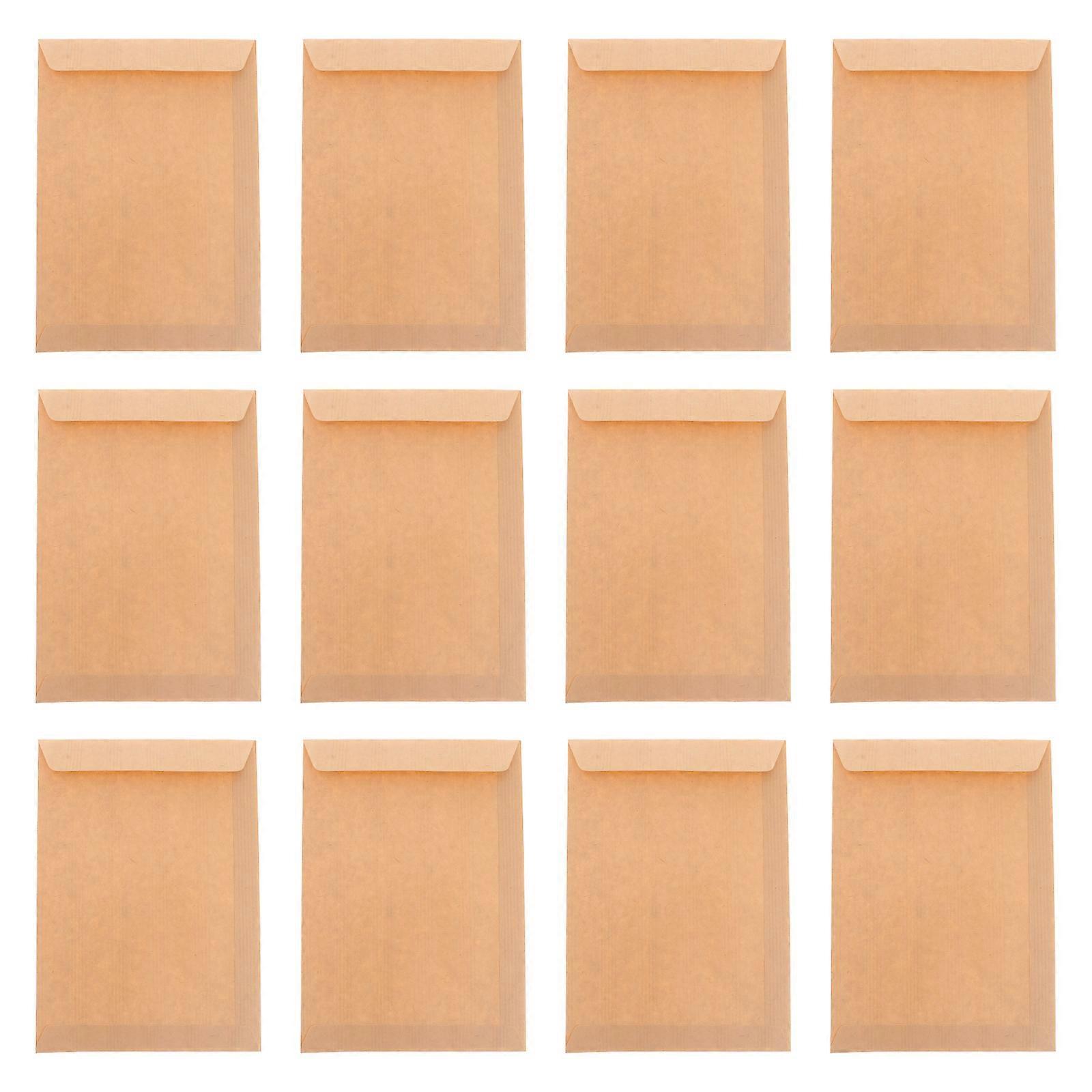 50 Stück 229 X 162 Mm Kraftpapier-umschläge, Unbedruckt, Klassisch, Einfarbig, Für Büro, Schule, Geschäftsbriefe, Aufbewahrungsumschläge (hellbraun)-22.916.2cm-brown