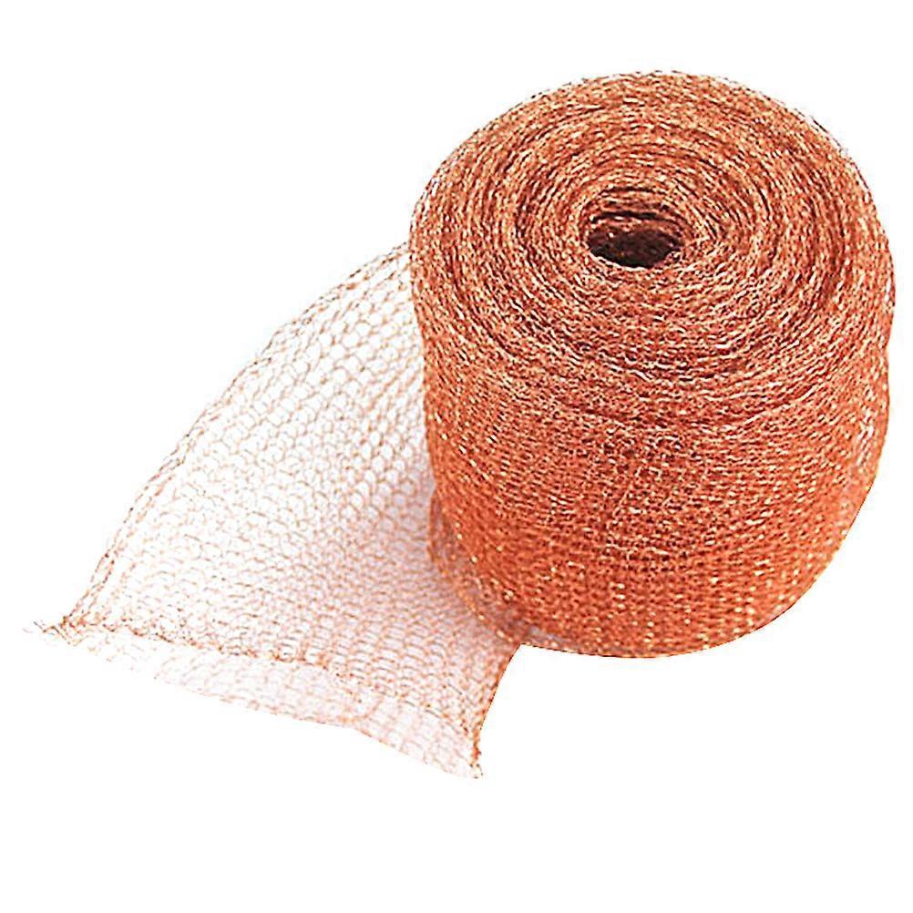 Rolle 1 M Kupfergewebe-stricknetz Zur Lochabdichtung Gegen Mäuse, Ratten, Nagetiere Und Fledermäuse (kupfer)-100x10x1cm