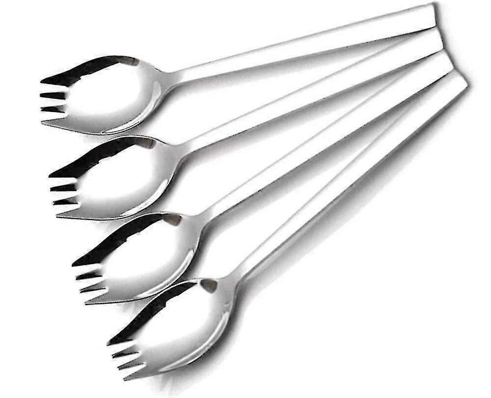 4-teiliges Edelstahl-gabelbesteck-set Für Spaghetti, Salate Und Desserts